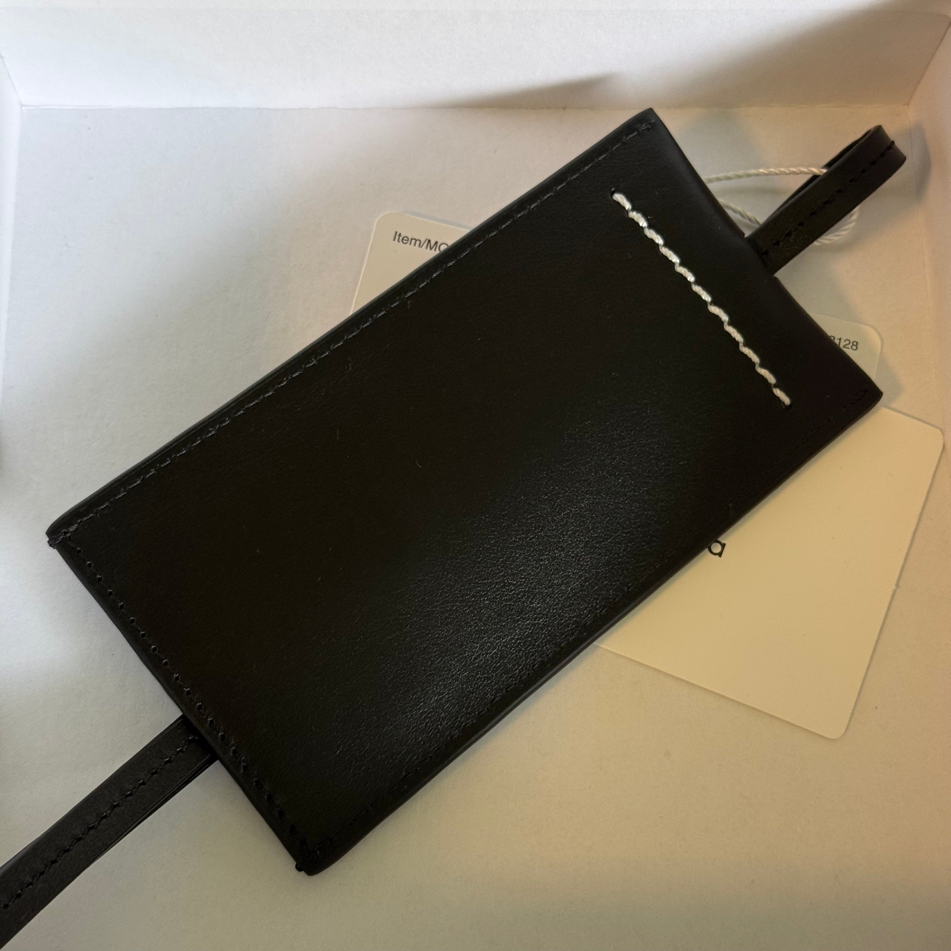 MM6 Maison Margiela Leather Key Tag Holder