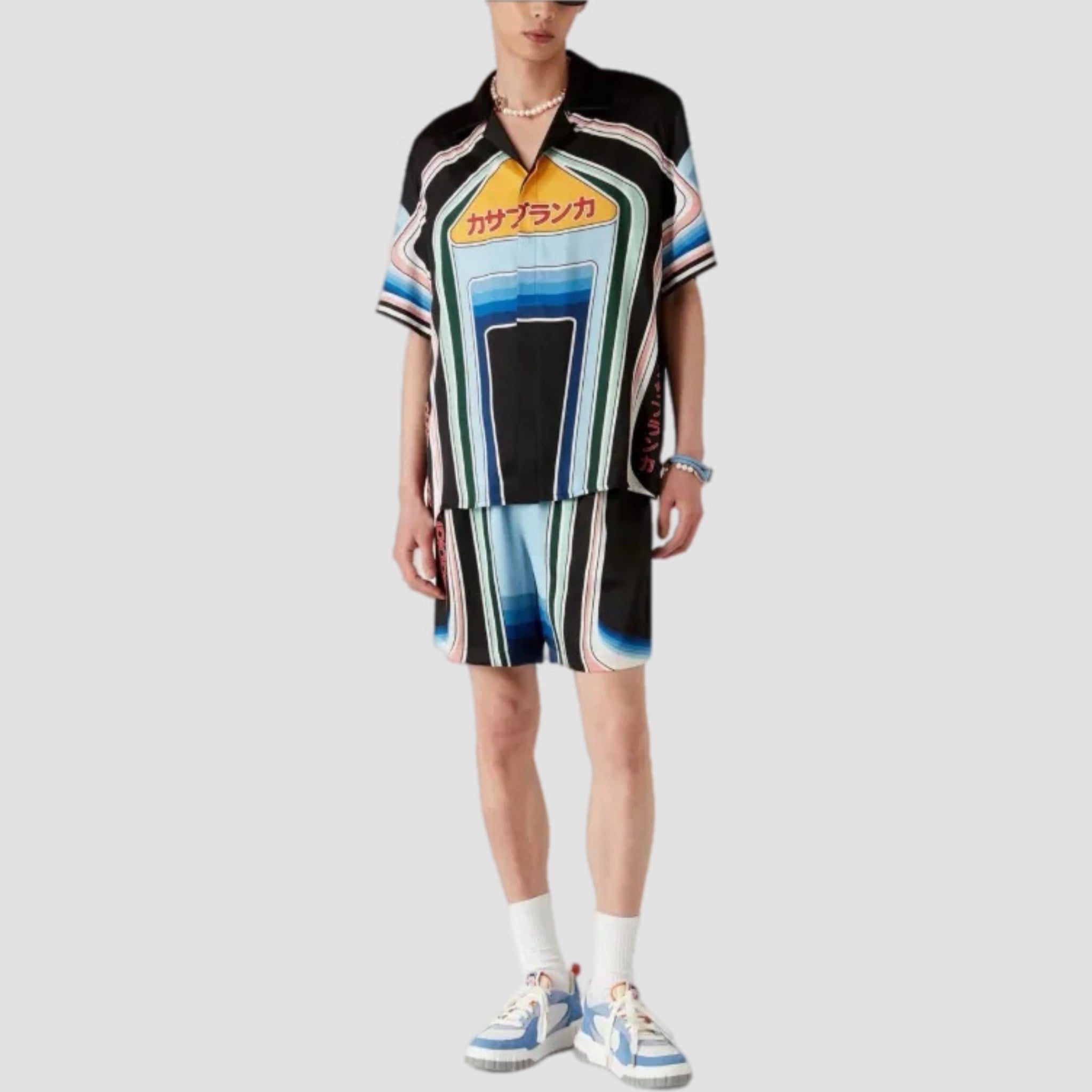 Casablanca Graphic Mountain Silk Shirt