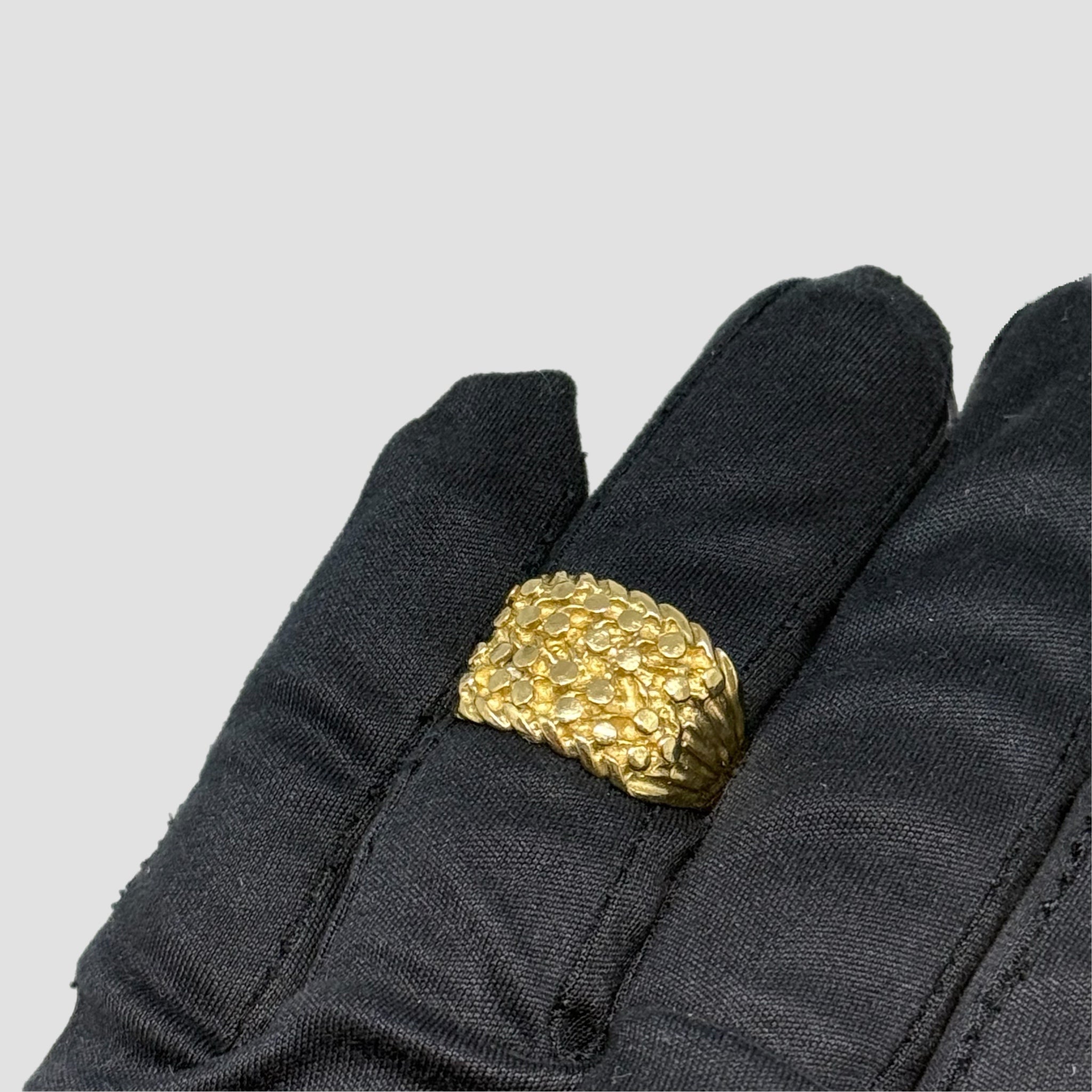 Men's 9ct 4 Row Keeper Ring