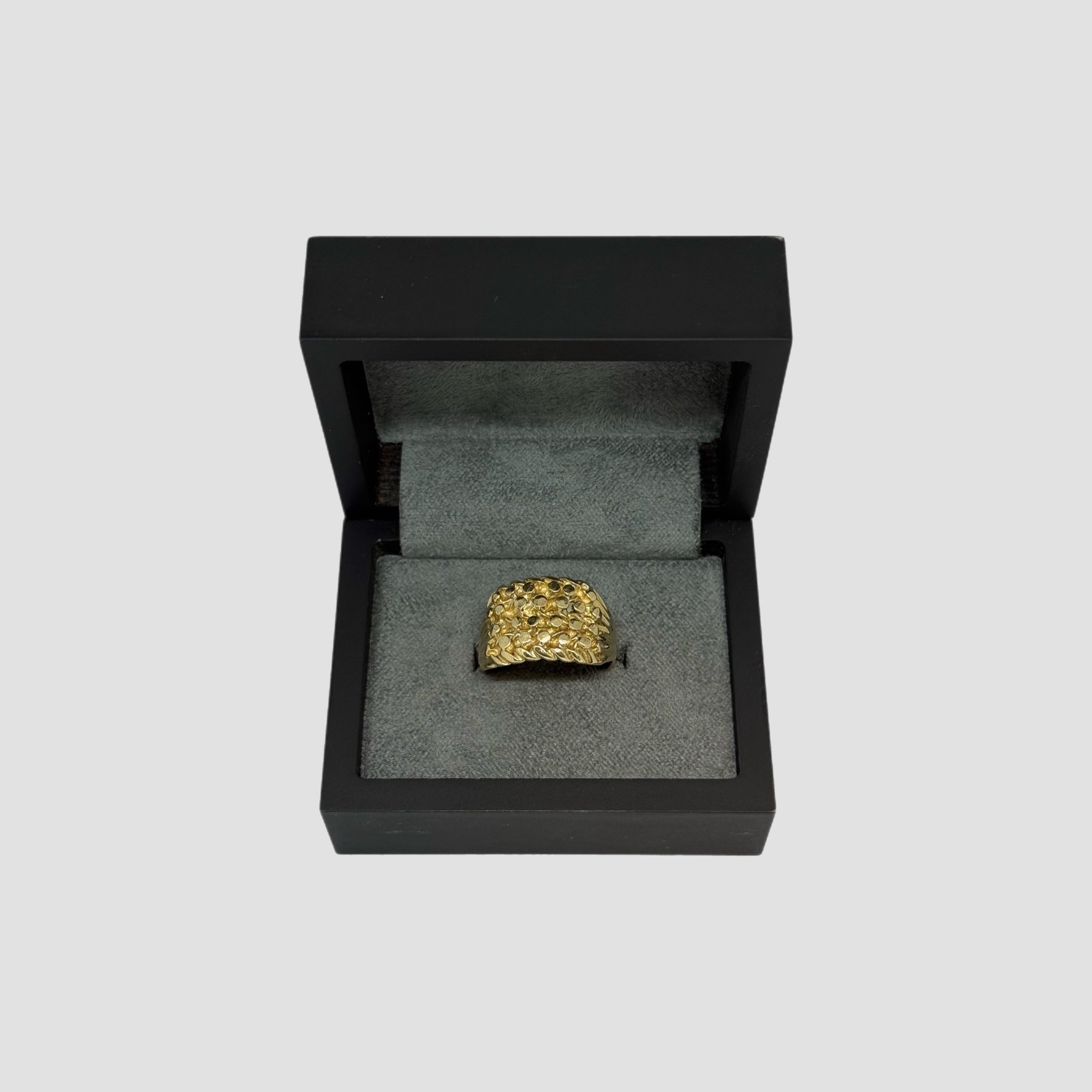 Men's 9ct 4 Row Keeper Ring