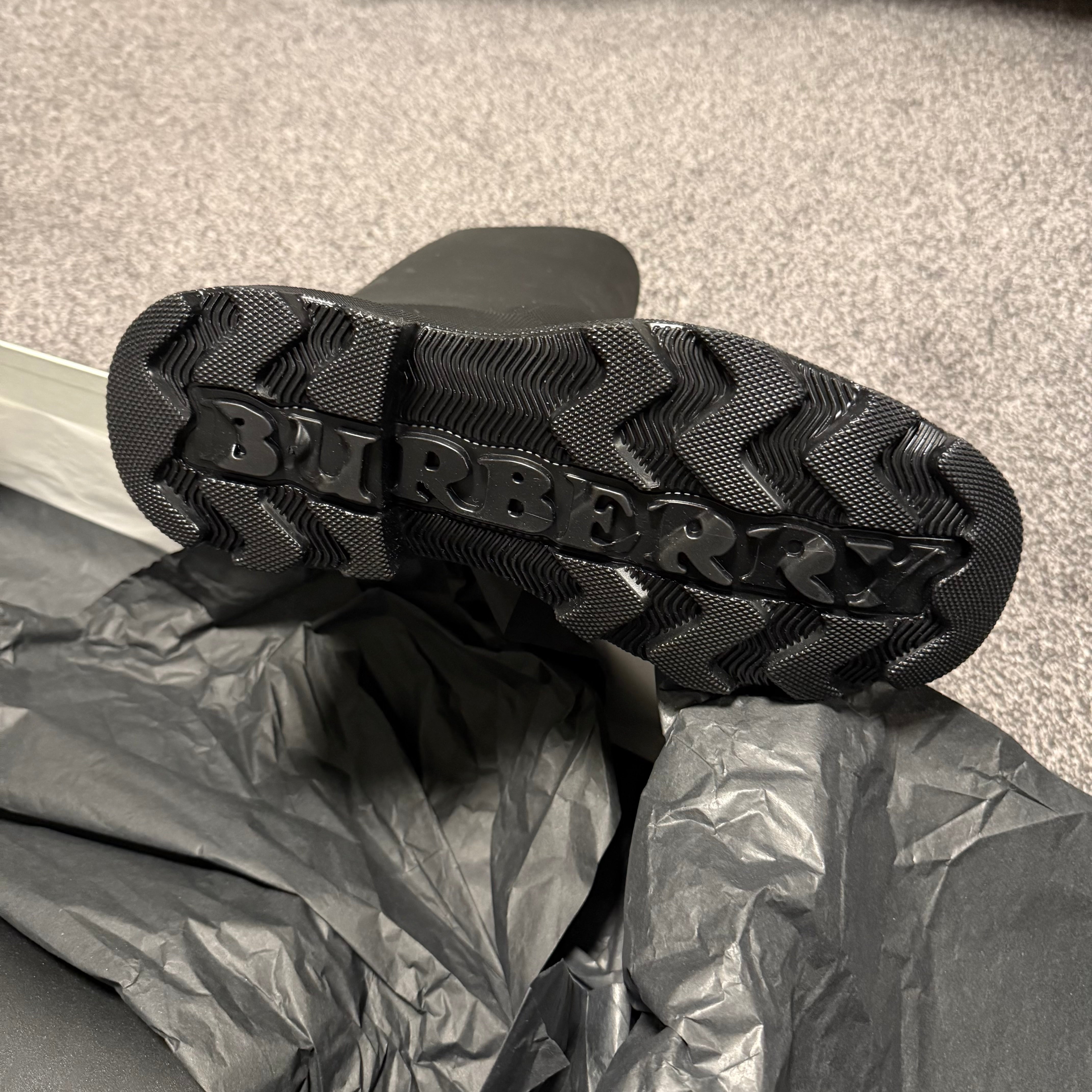 Burberry Rubber Marsh High Boots Black
