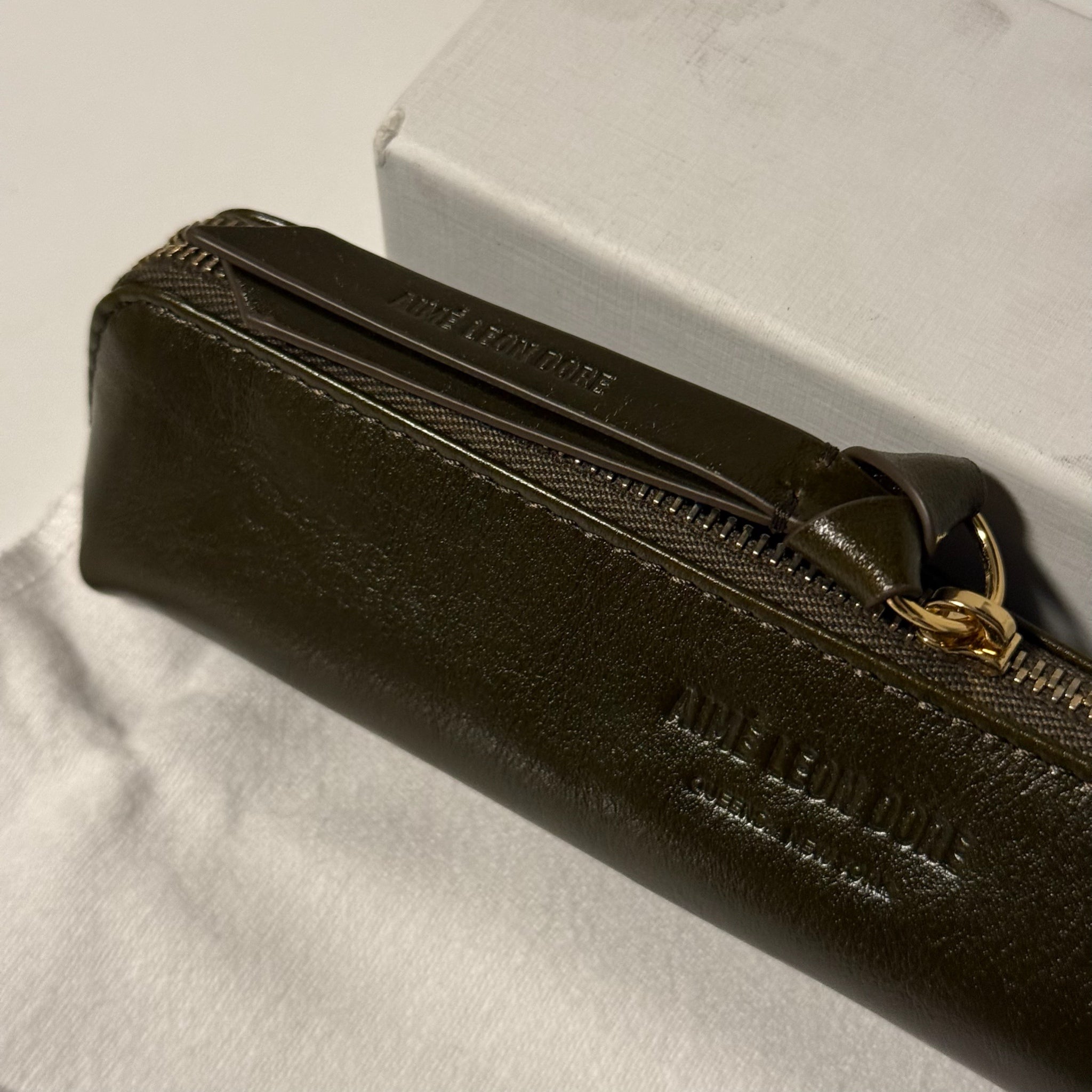 Aime Leon Dore Leather Stationary Pouch With Pencils / Eraser Pack