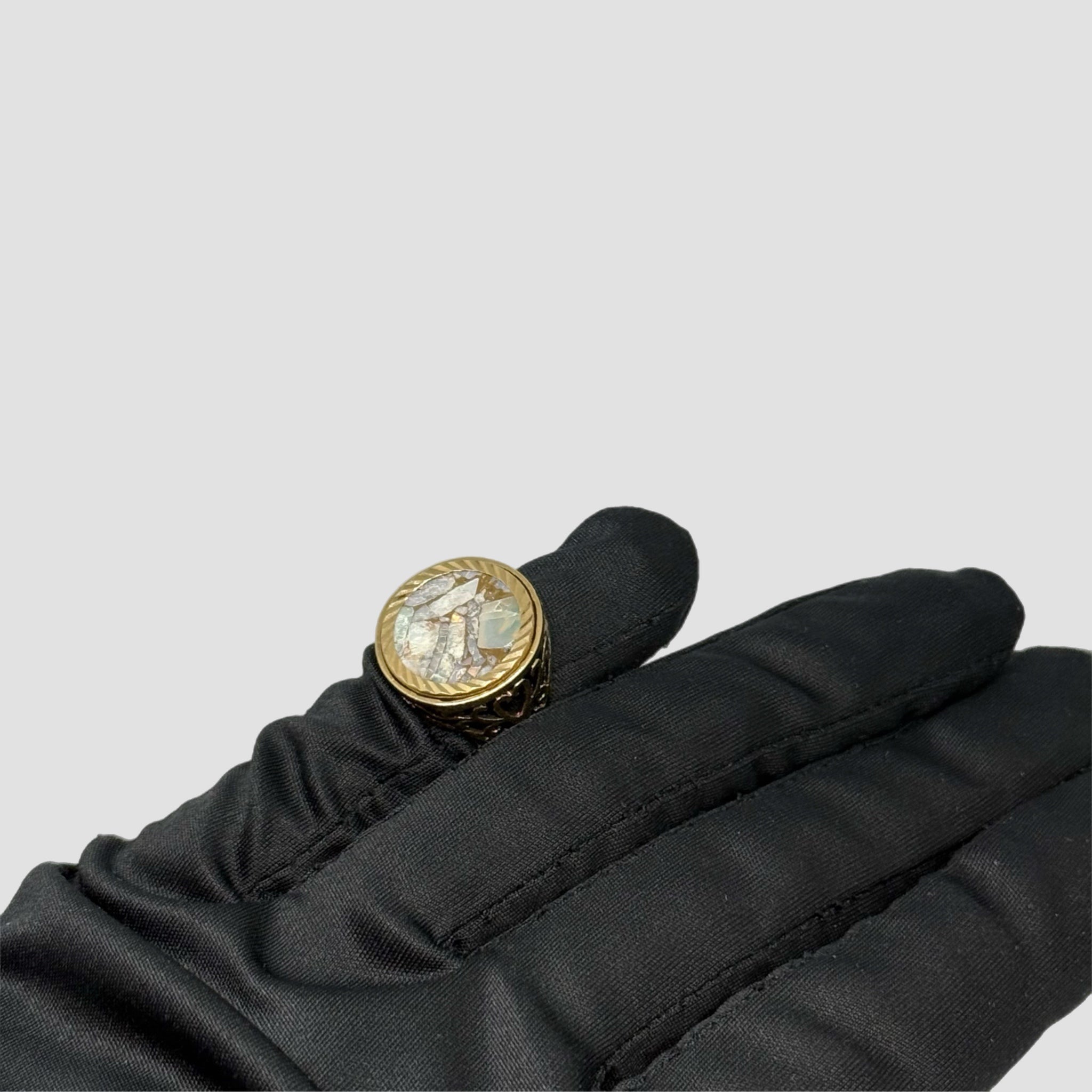 9ct Stone 1/10 Krugerrand Ring