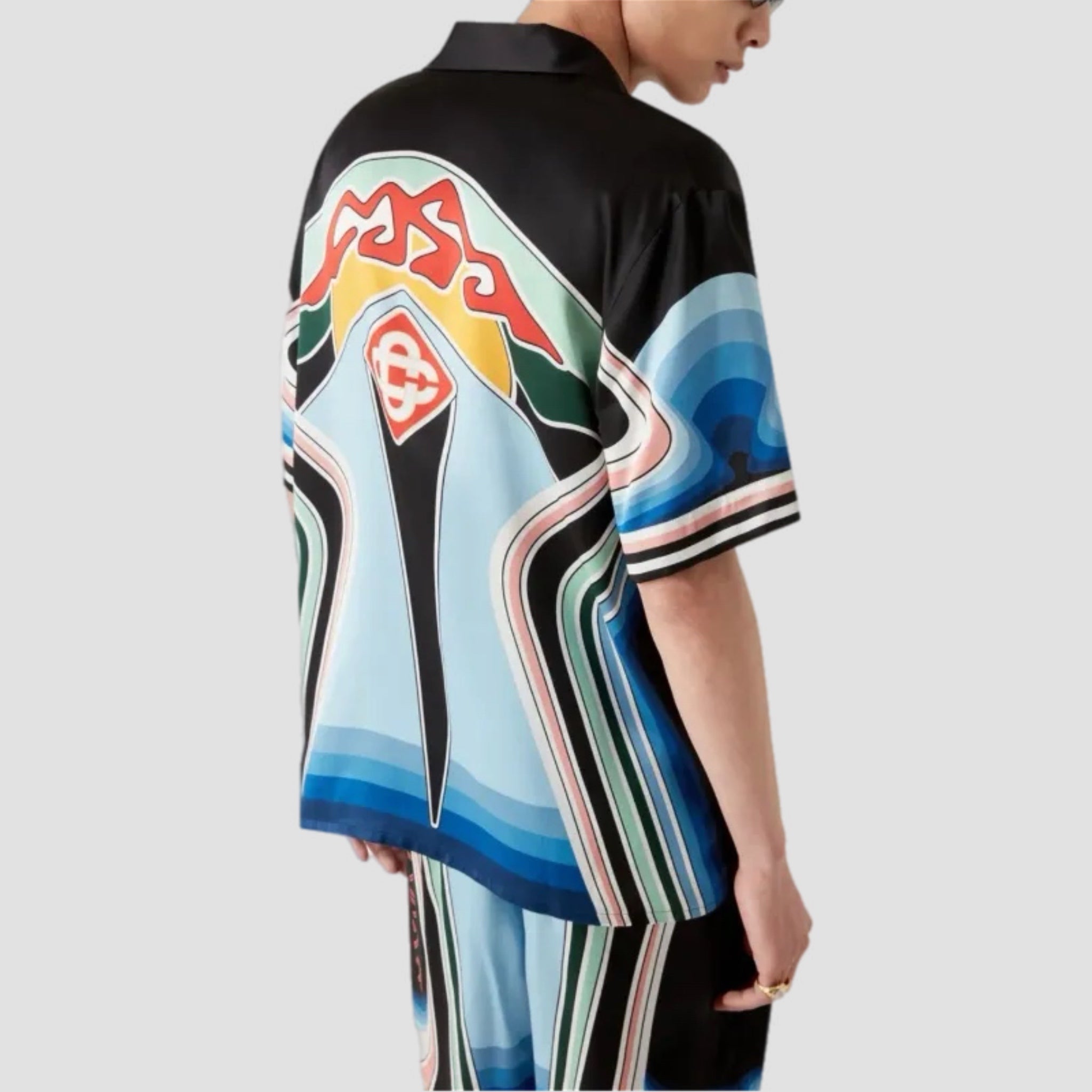 Casablanca Graphic Mountain Silk Shirt