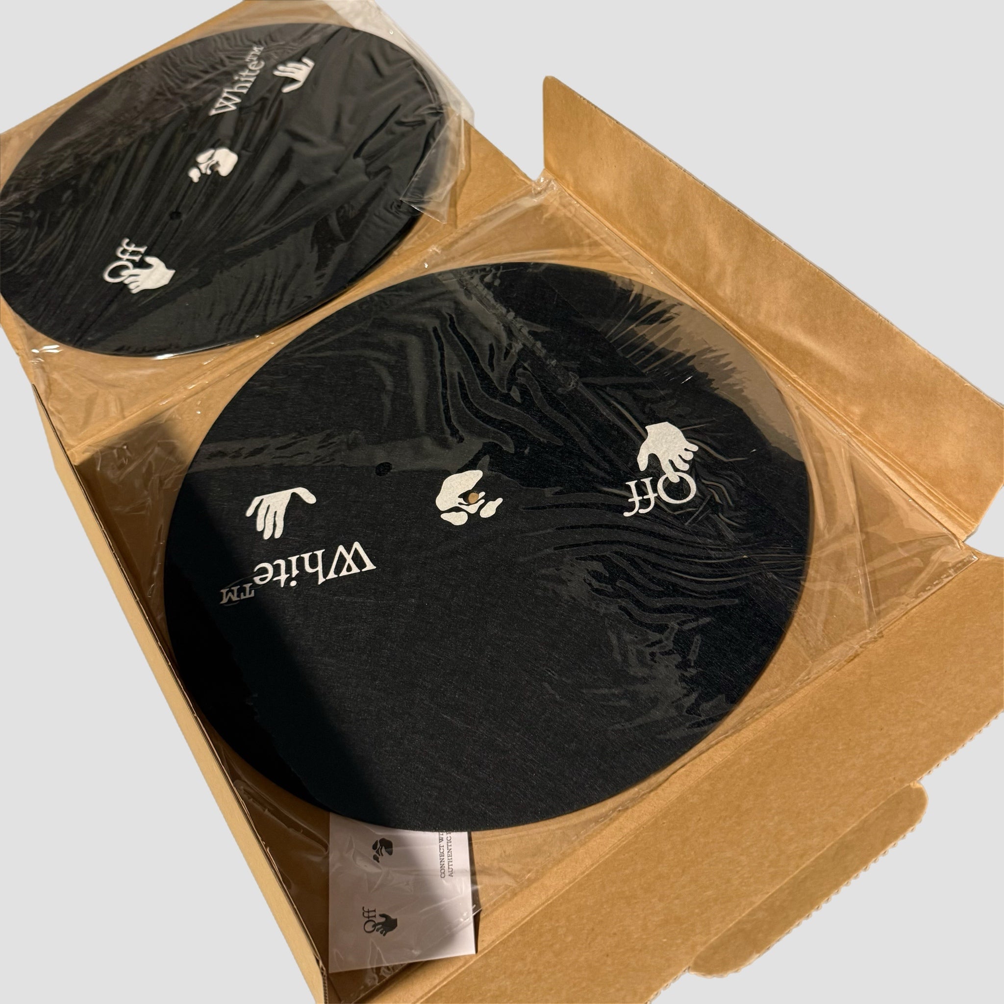 Off-White Man Swim Vinyl Slipmat Set Black