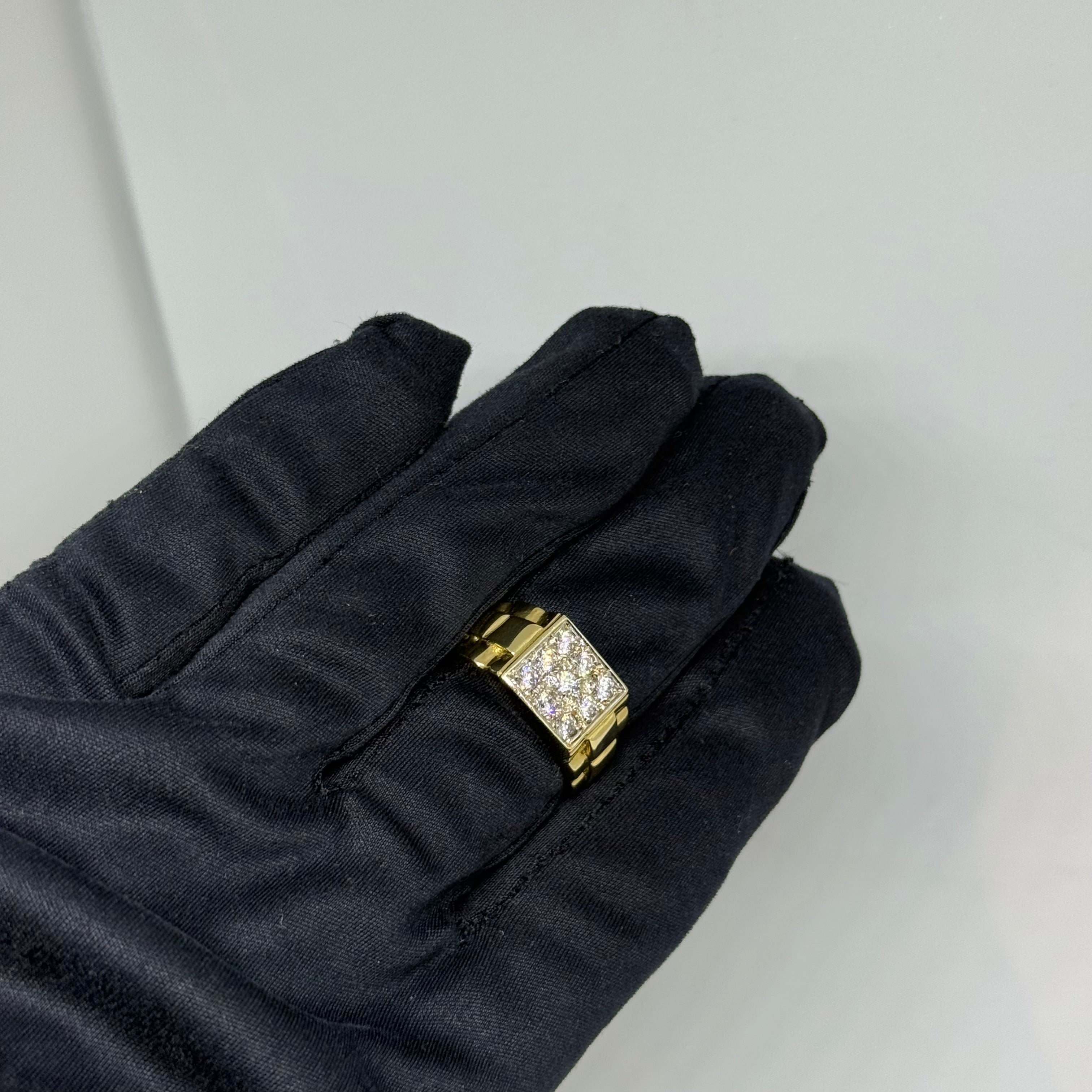 9ct Rolex Style CZ Signet Ring