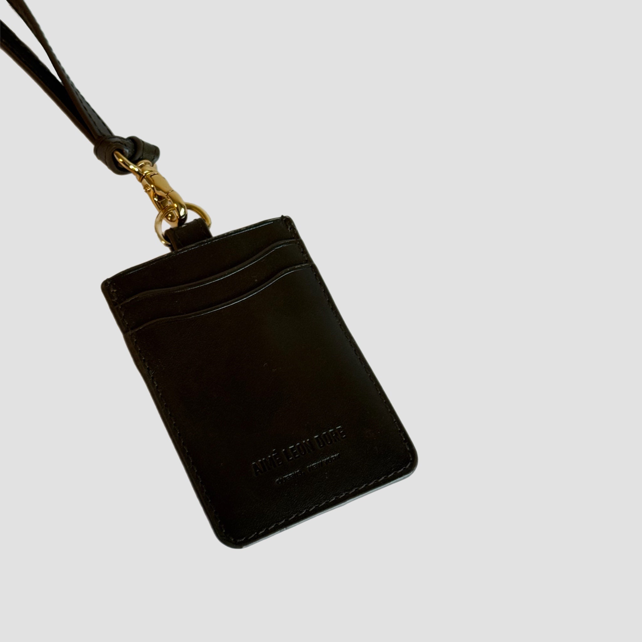 Aime Leon Dore Debossed Logo Leather Card Holder