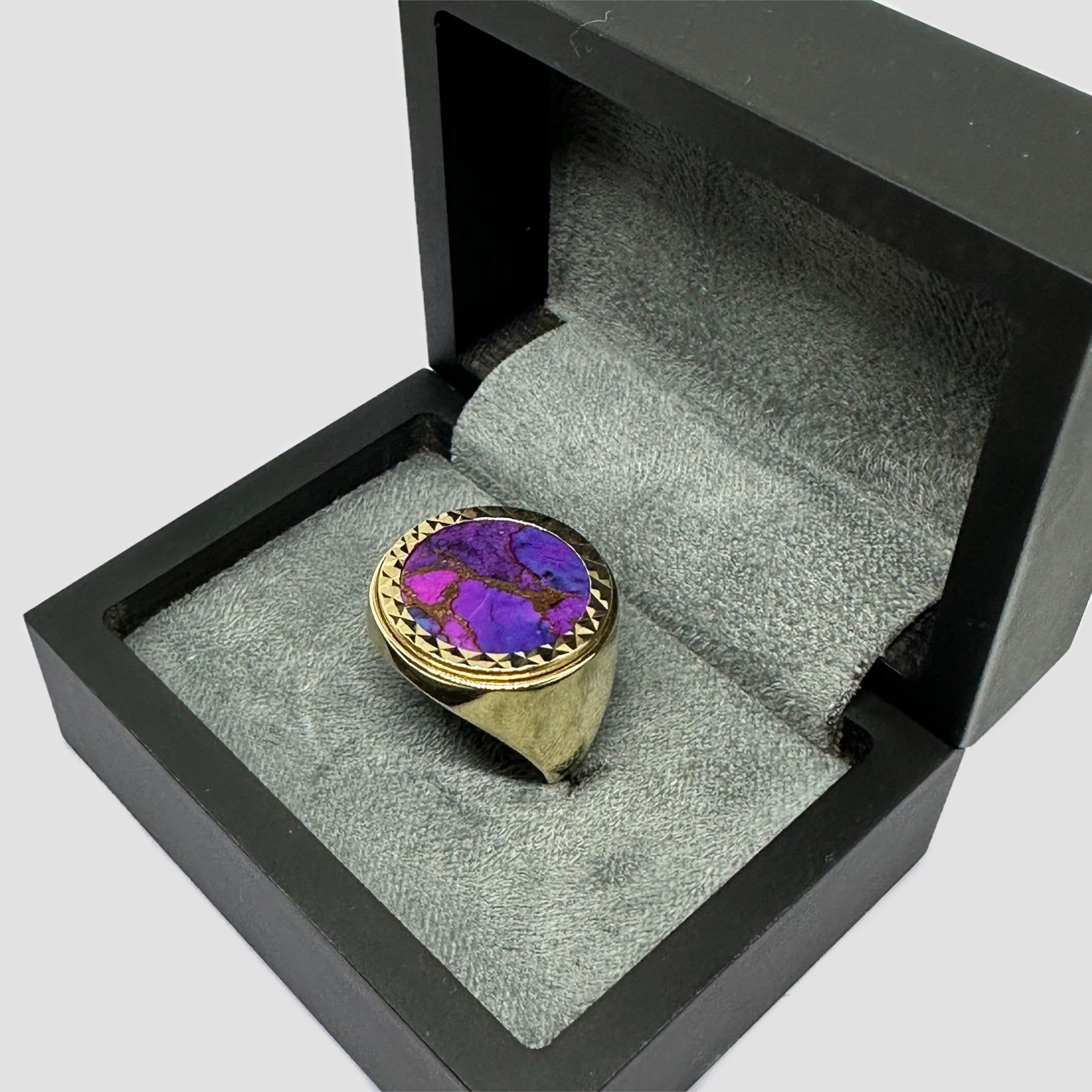9ct Purple Copper Stone Half Sovereign Original Allure