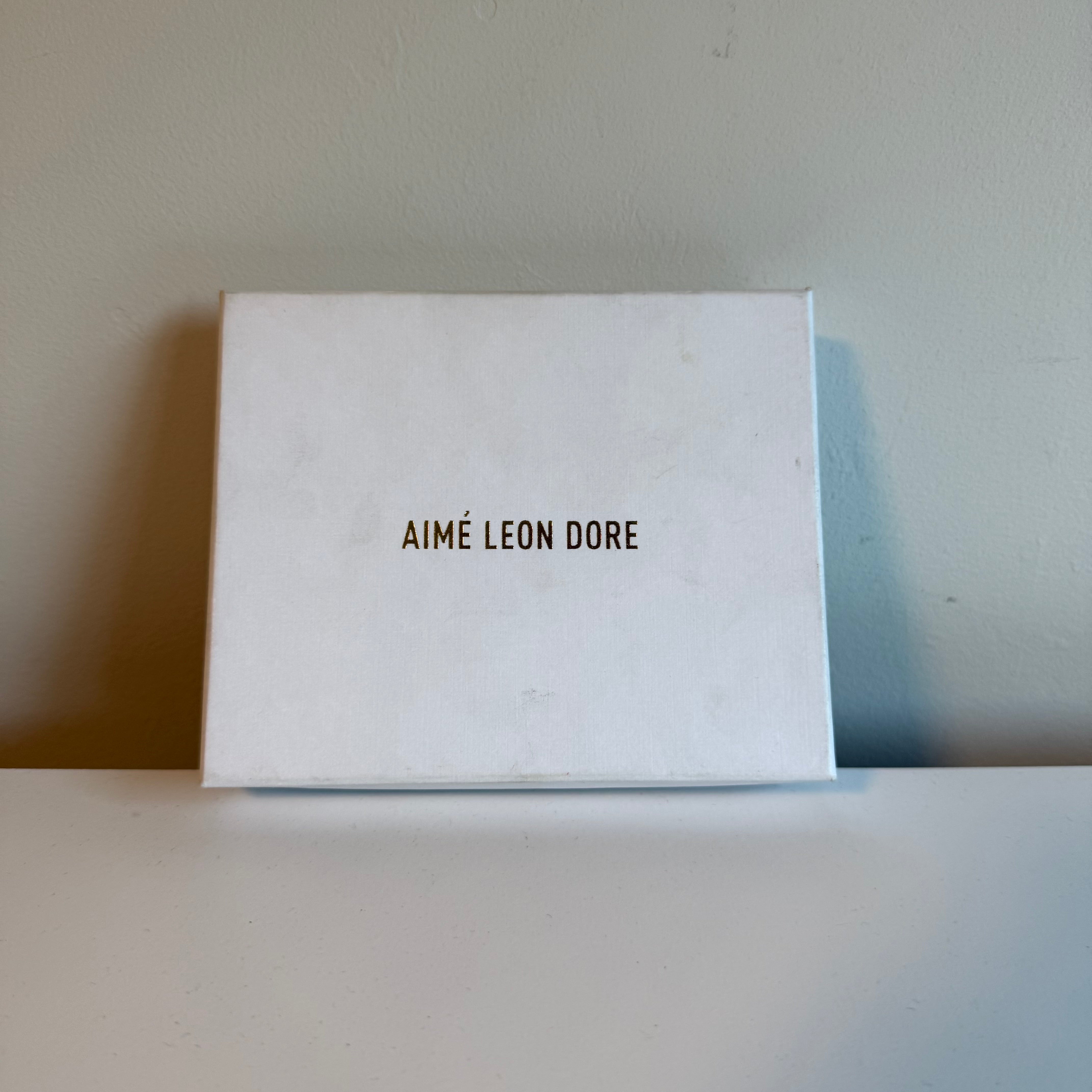 Aime Leon Dore Debossed Logo Leather Card Holder