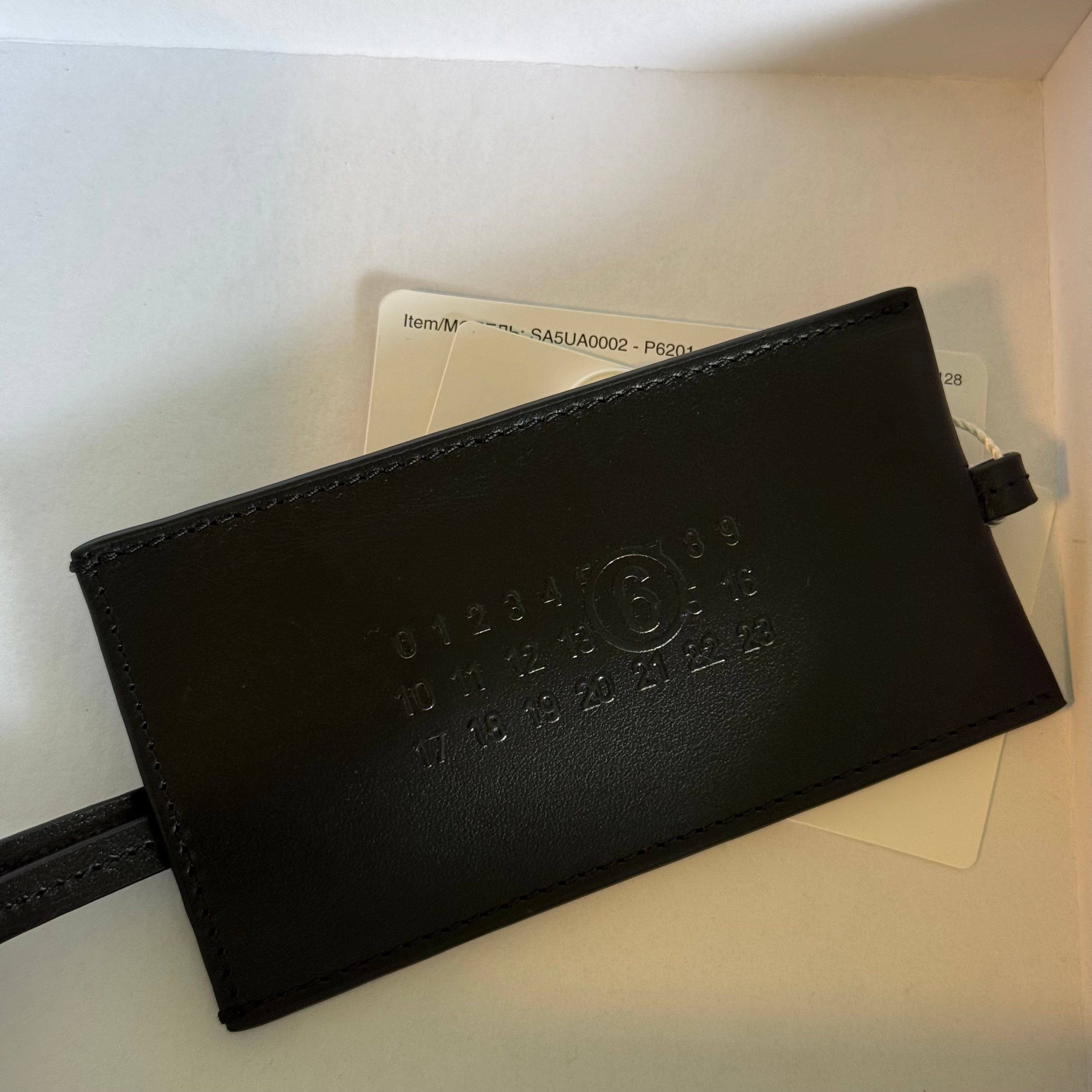 MM6 Maison Margiela Leather Key Tag Holder