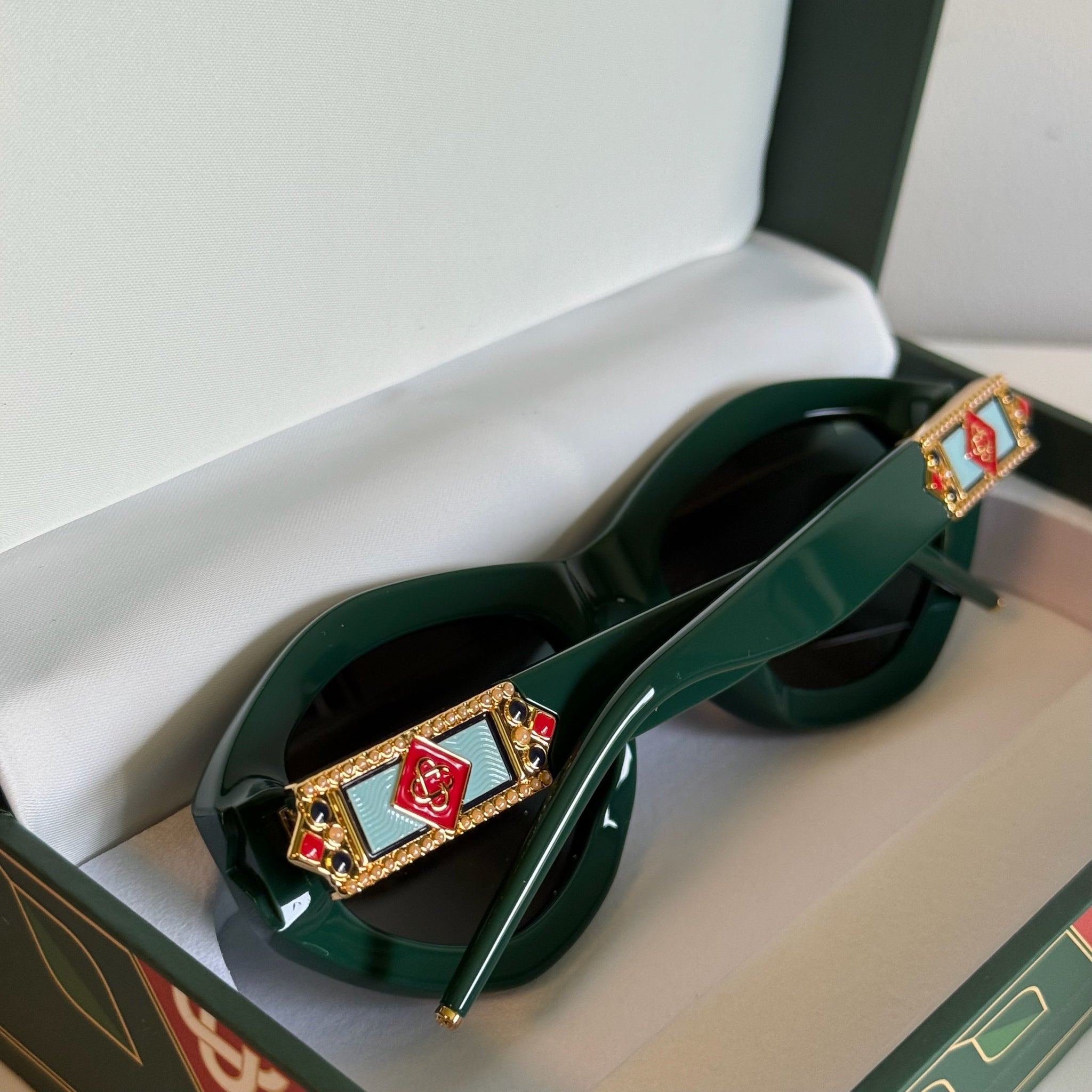 Casablanca Monogram Oval Sunglasses