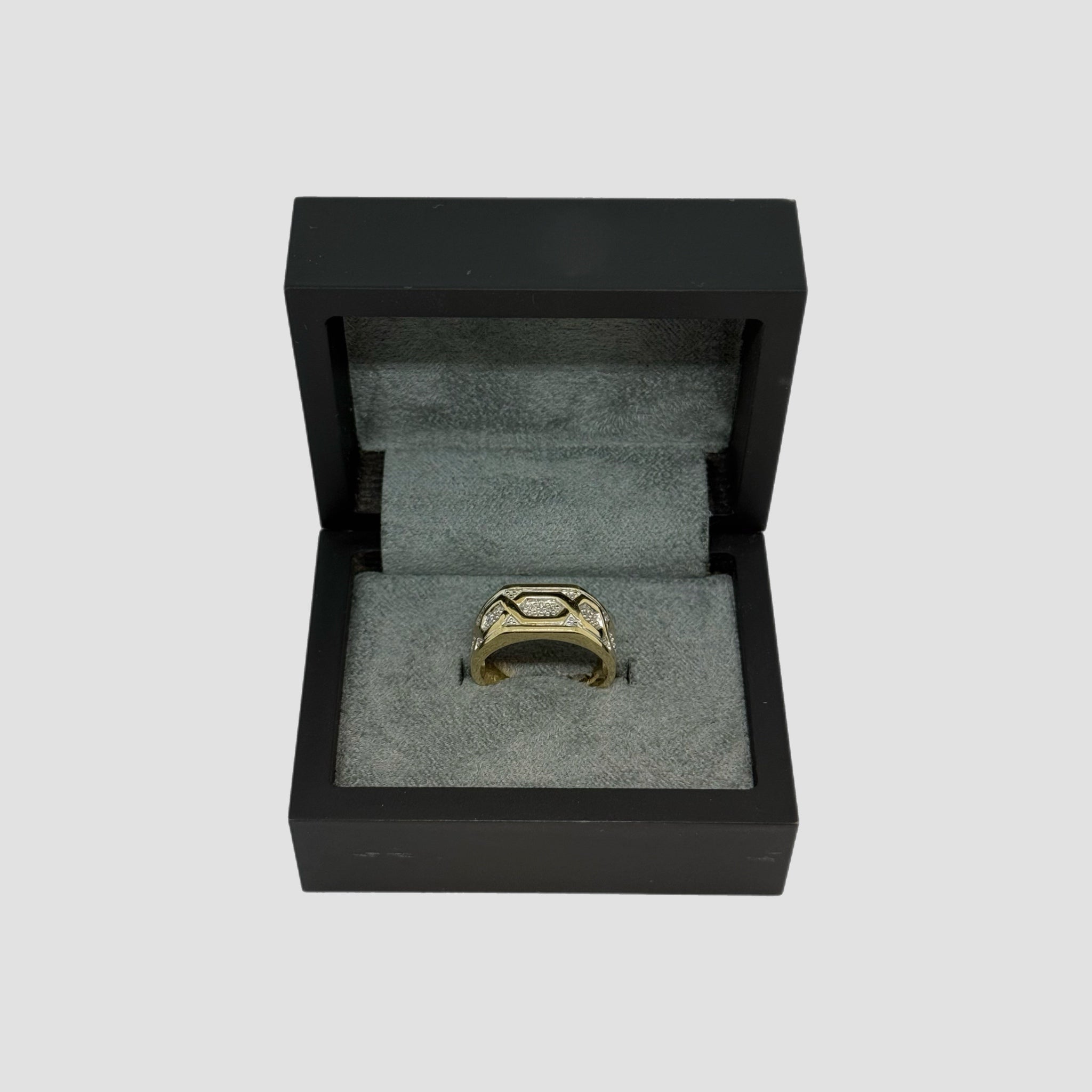 9ct Diamond Signet Ring