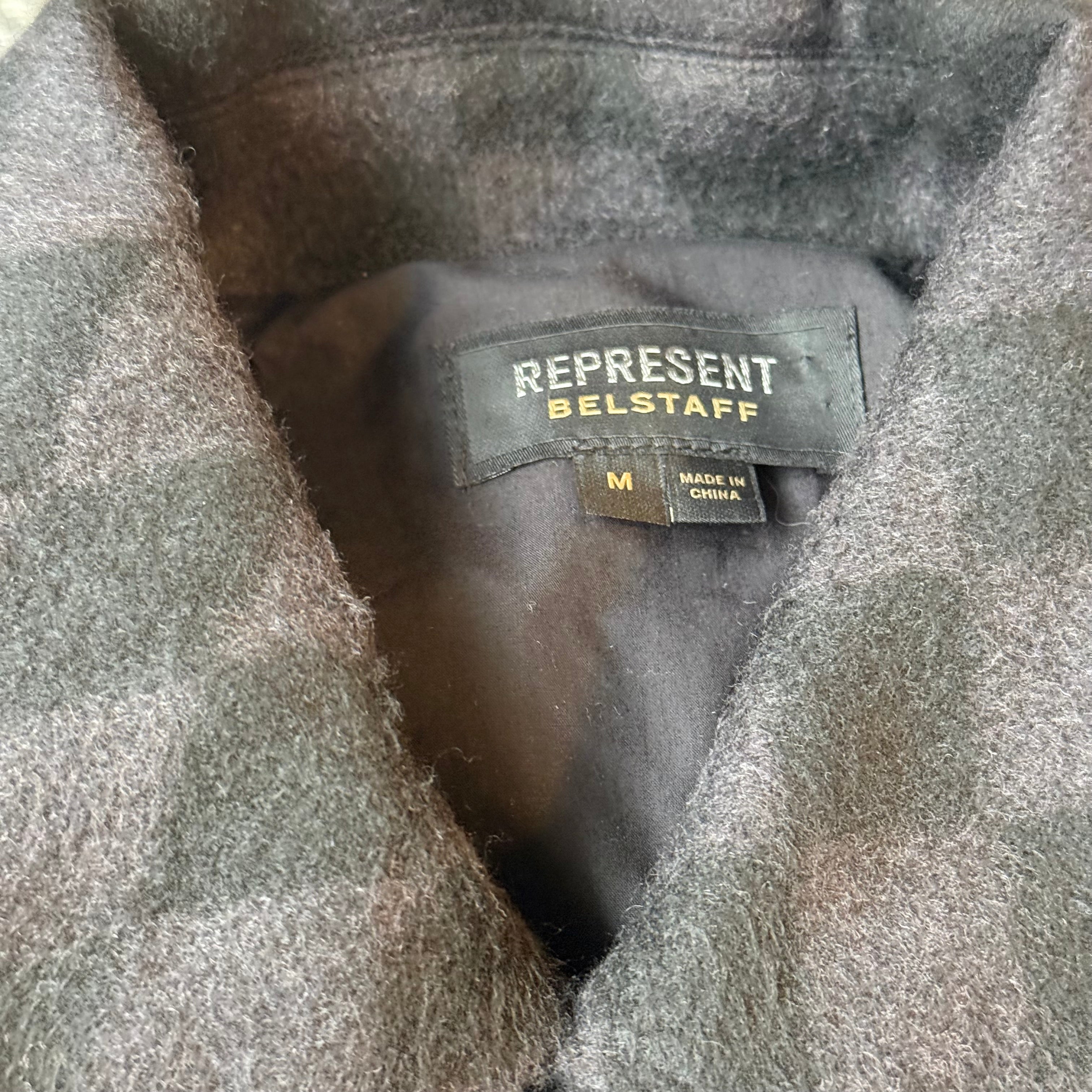 Represent X Belstaff Checkerboard Wool Overshirt/Jacket