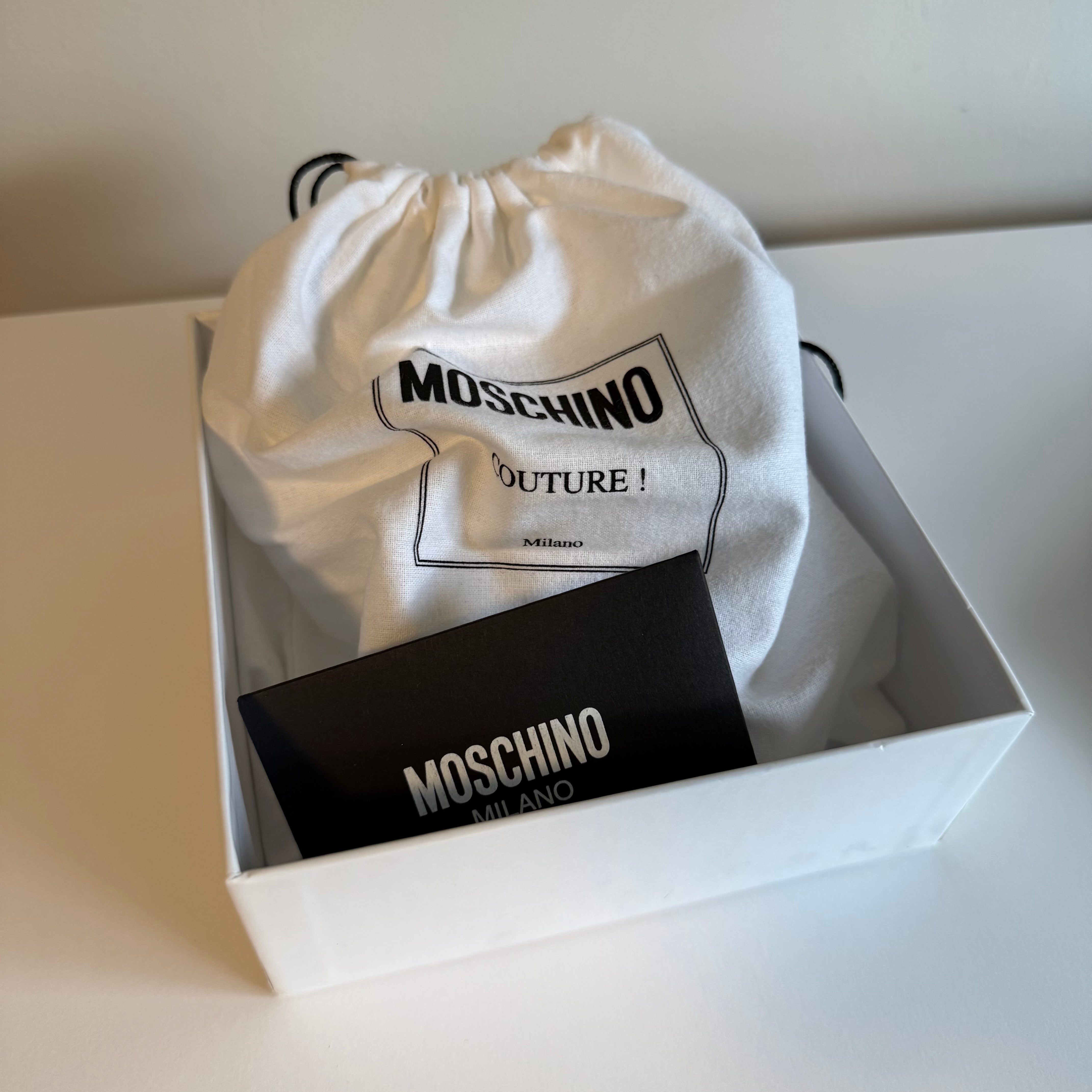 Moschino Leather Belt Size 54