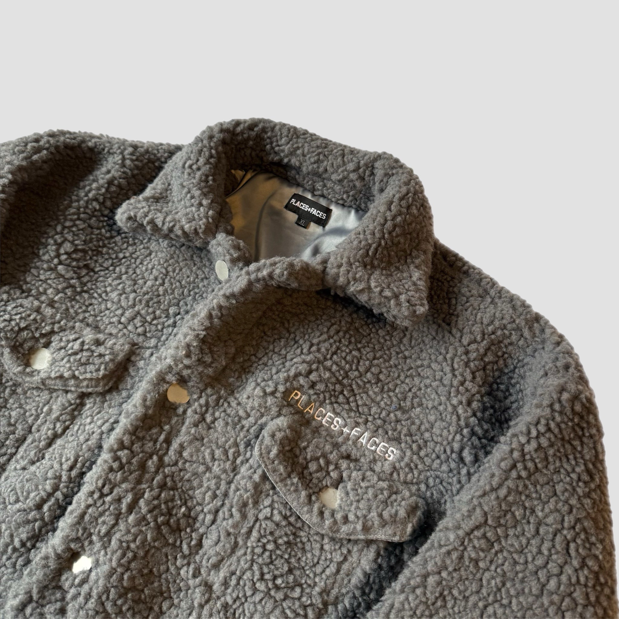 Places + Faces Sherpa Trucker Jacket