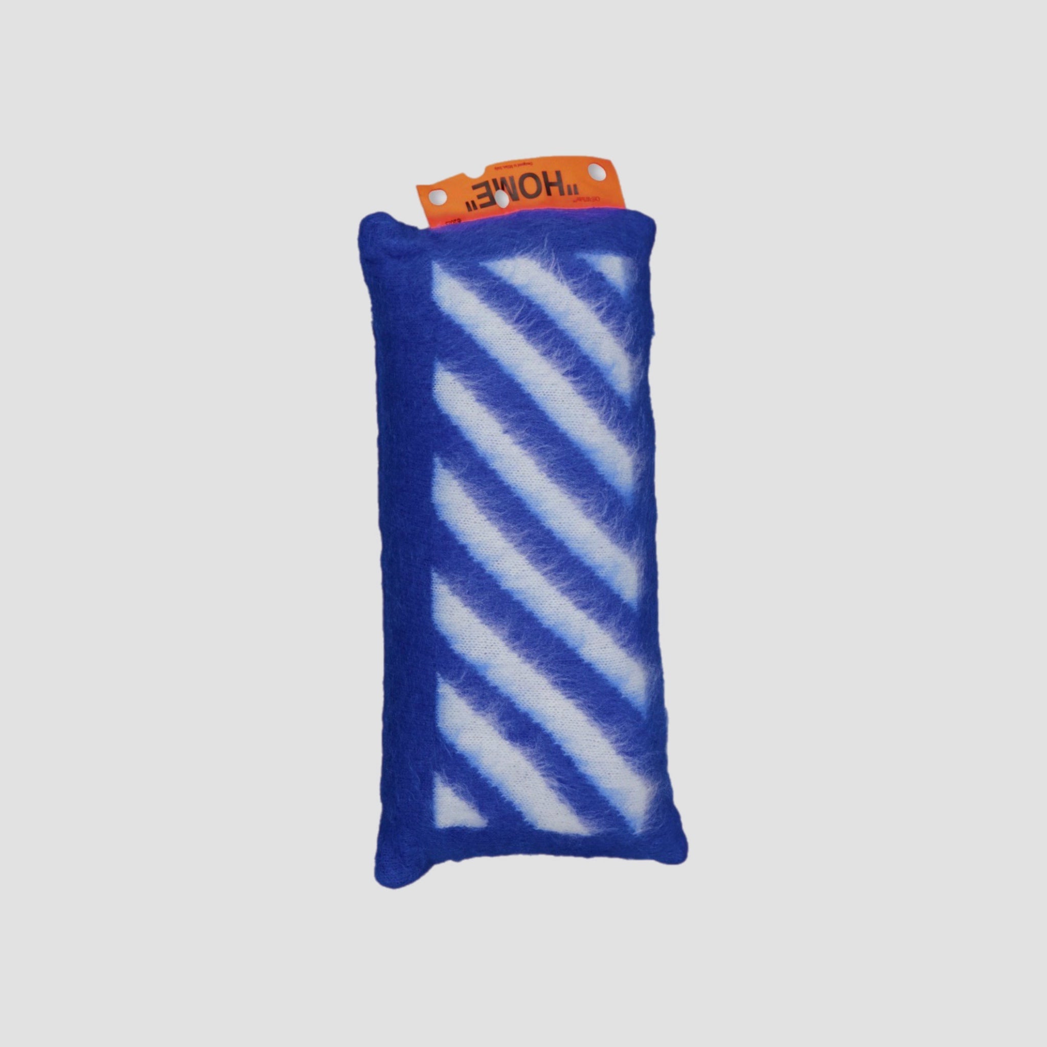 Off-White Pillow Blue White