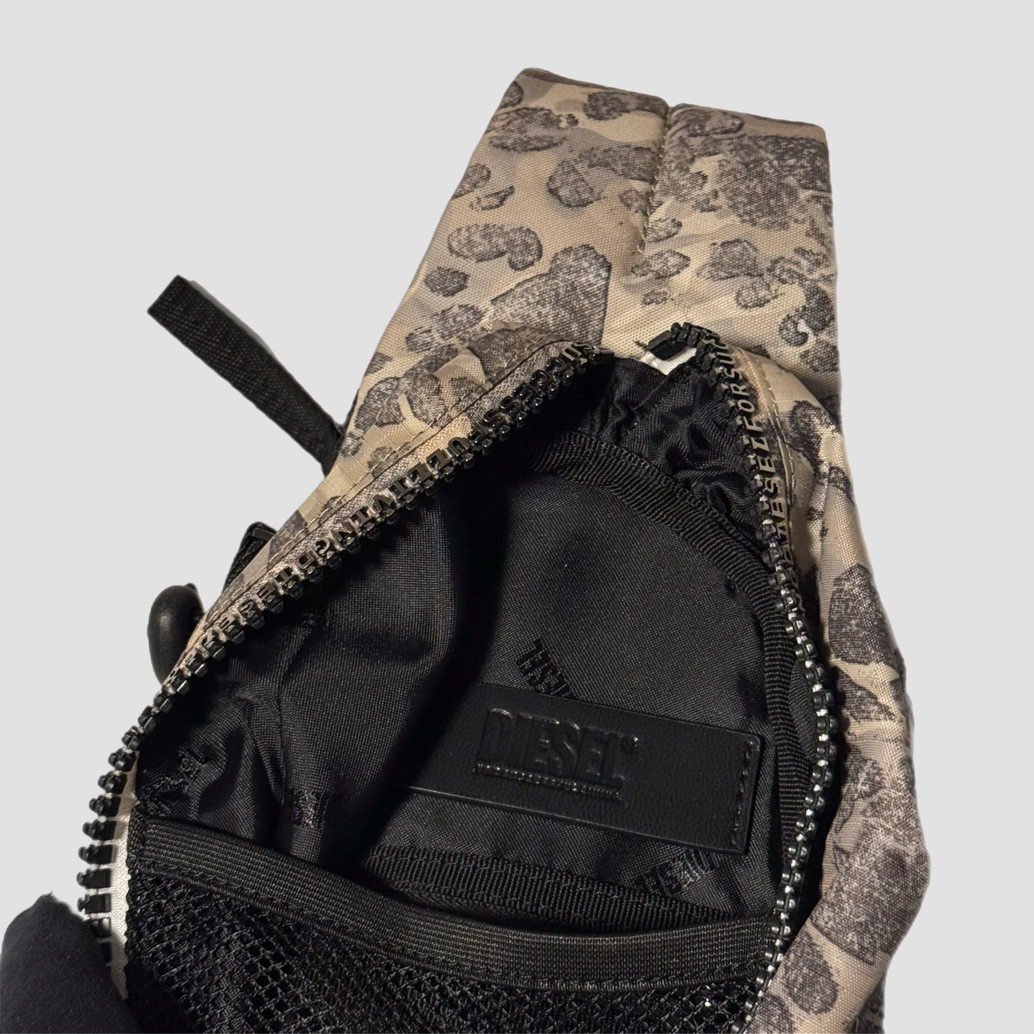 Diesel Zip-D Sling Backpack Incense Grey