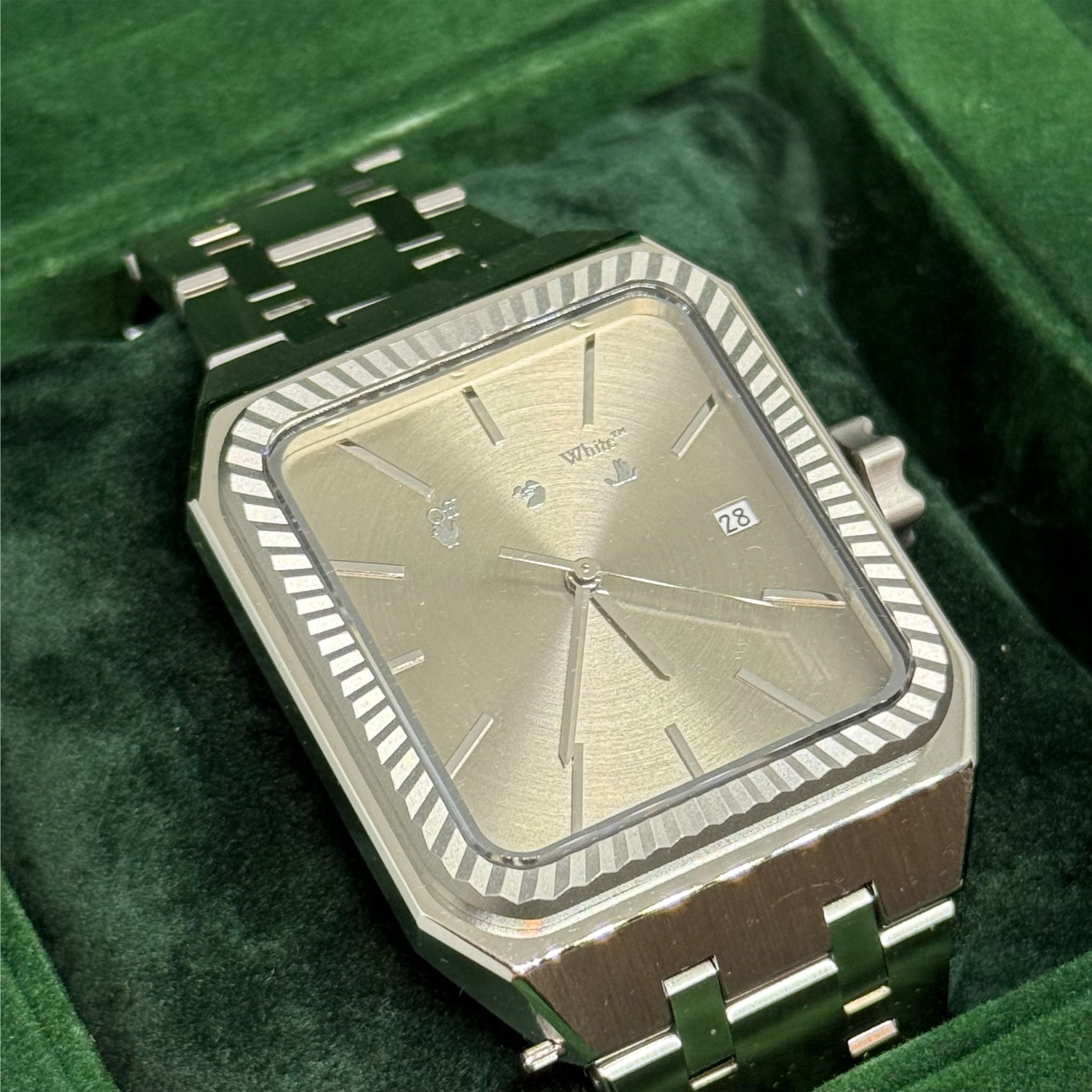 Off-White OW-01 Square Frame Automatic Watch