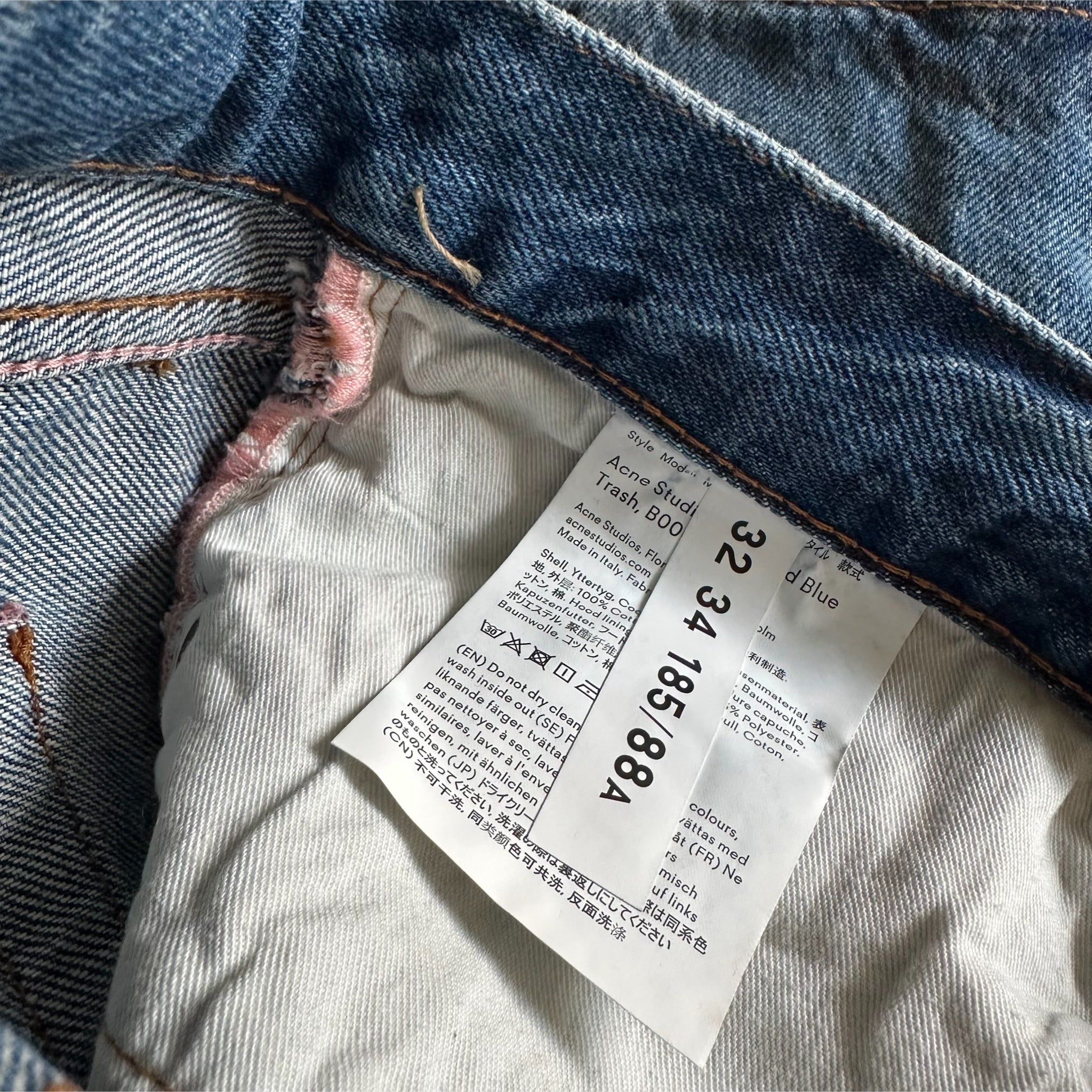 Acne Studios 1996 Mid Blue Jeans