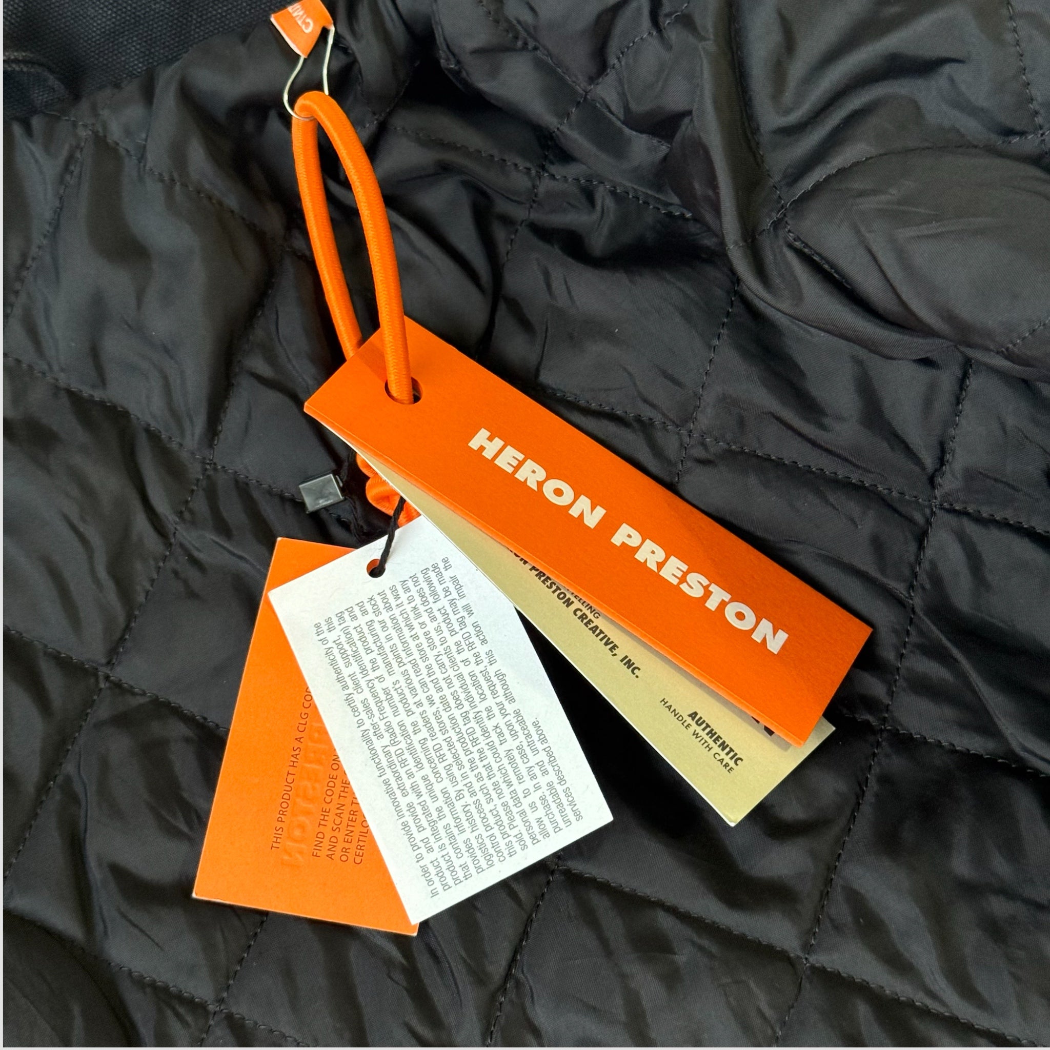 Heron Preston CTNMB Canvas Padded Trucker Jacket
