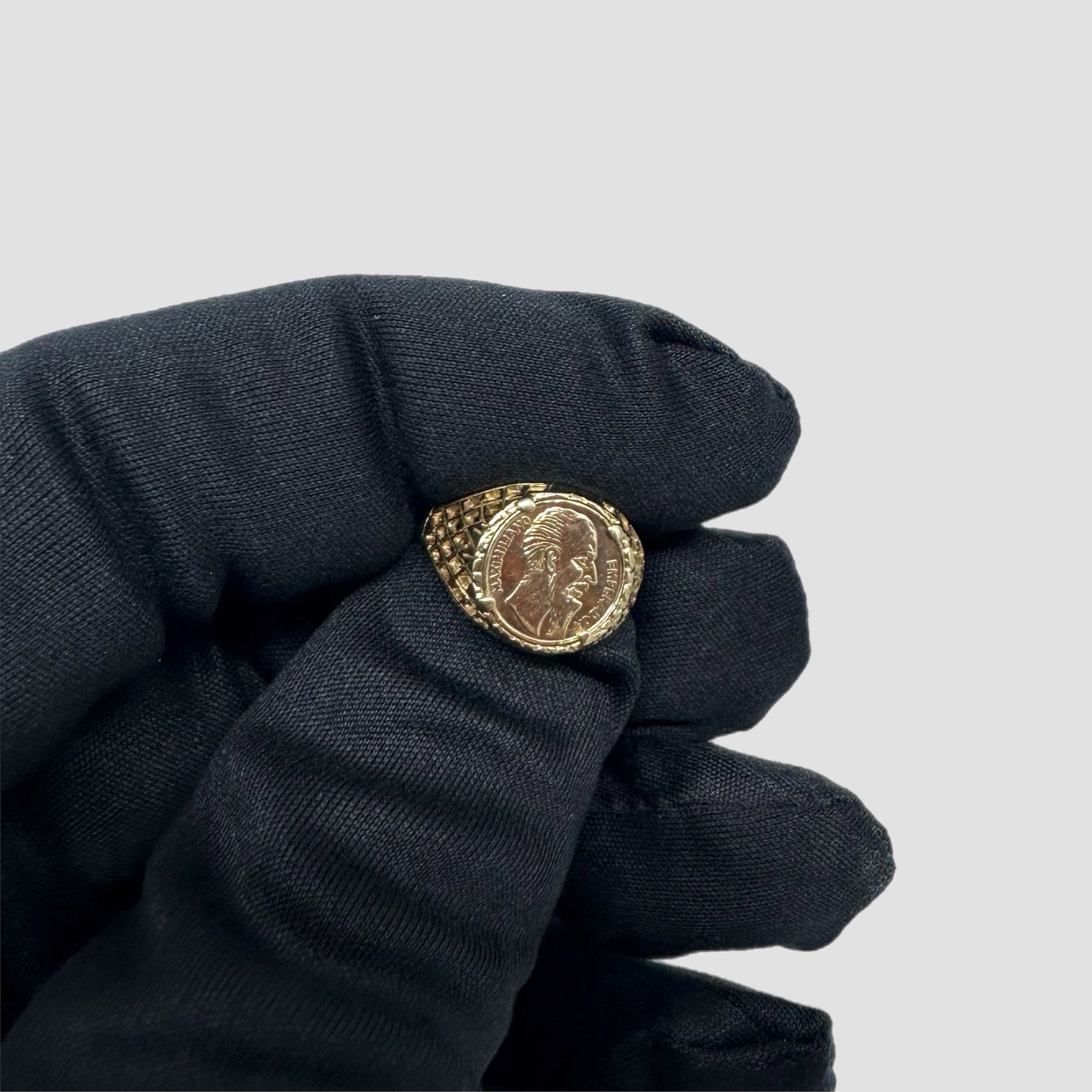 9ct Emperador Maximiliano Coin Ring