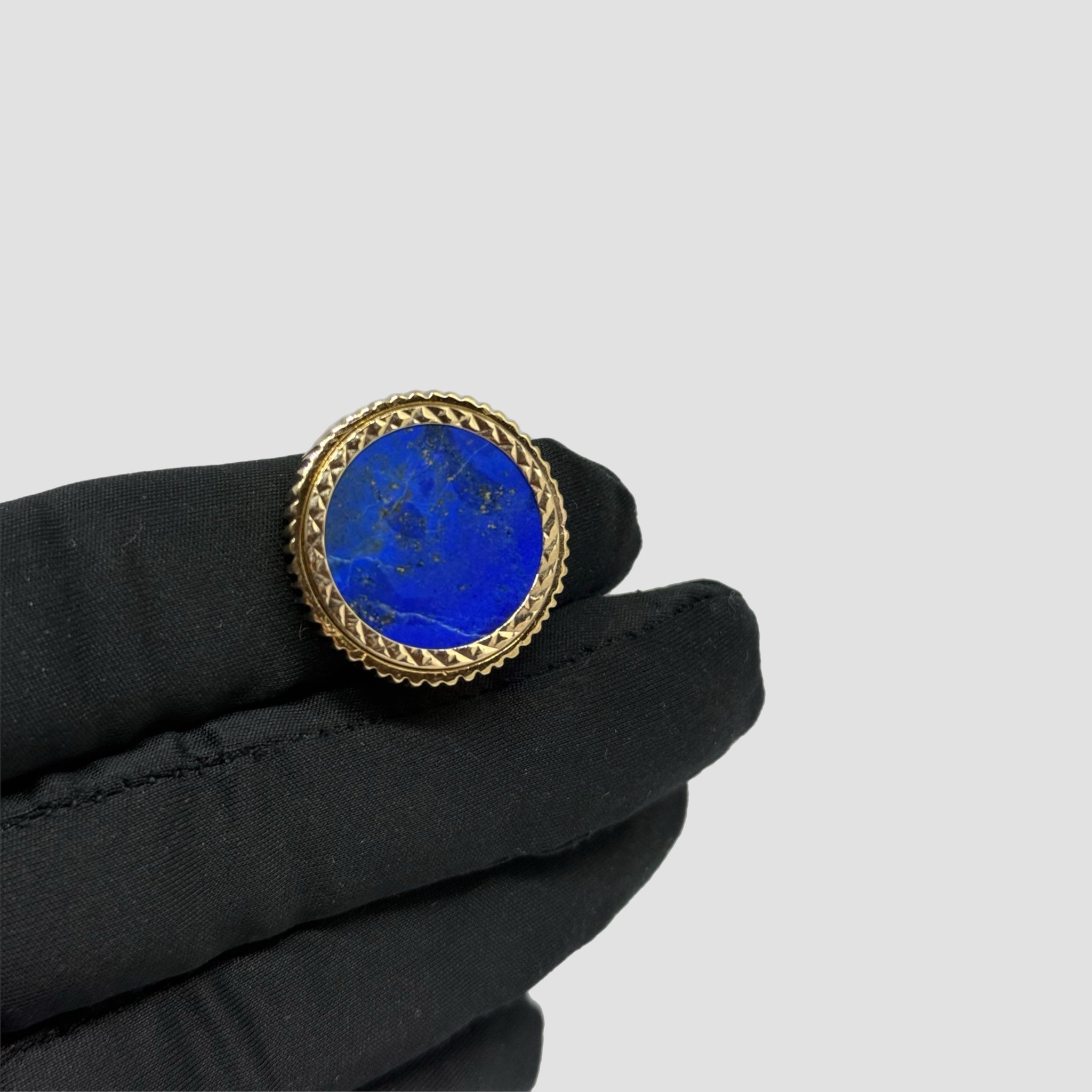 9ct Lapis Lazuli Full Sovereign Ring