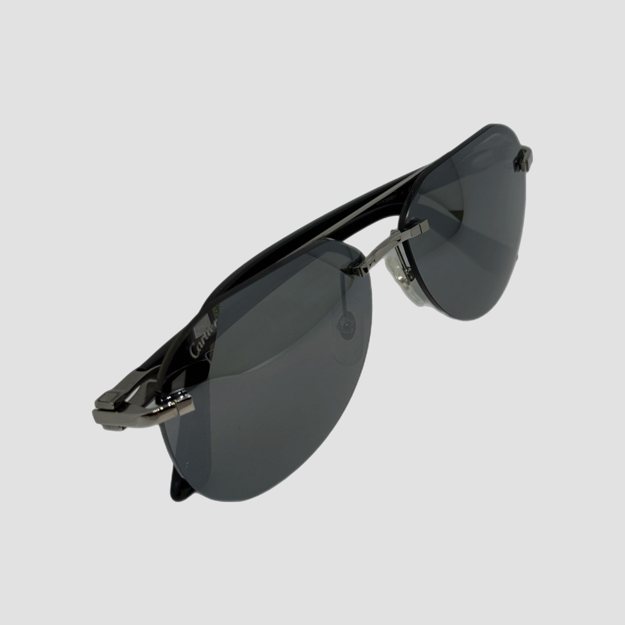 Mens Cartier Frameless Aviator Sunglasses