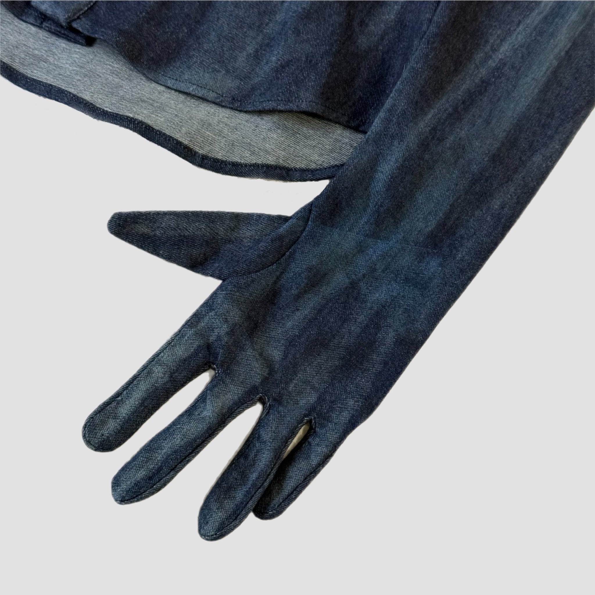 Off-White Body Scan X-Ray Denim Hoodie