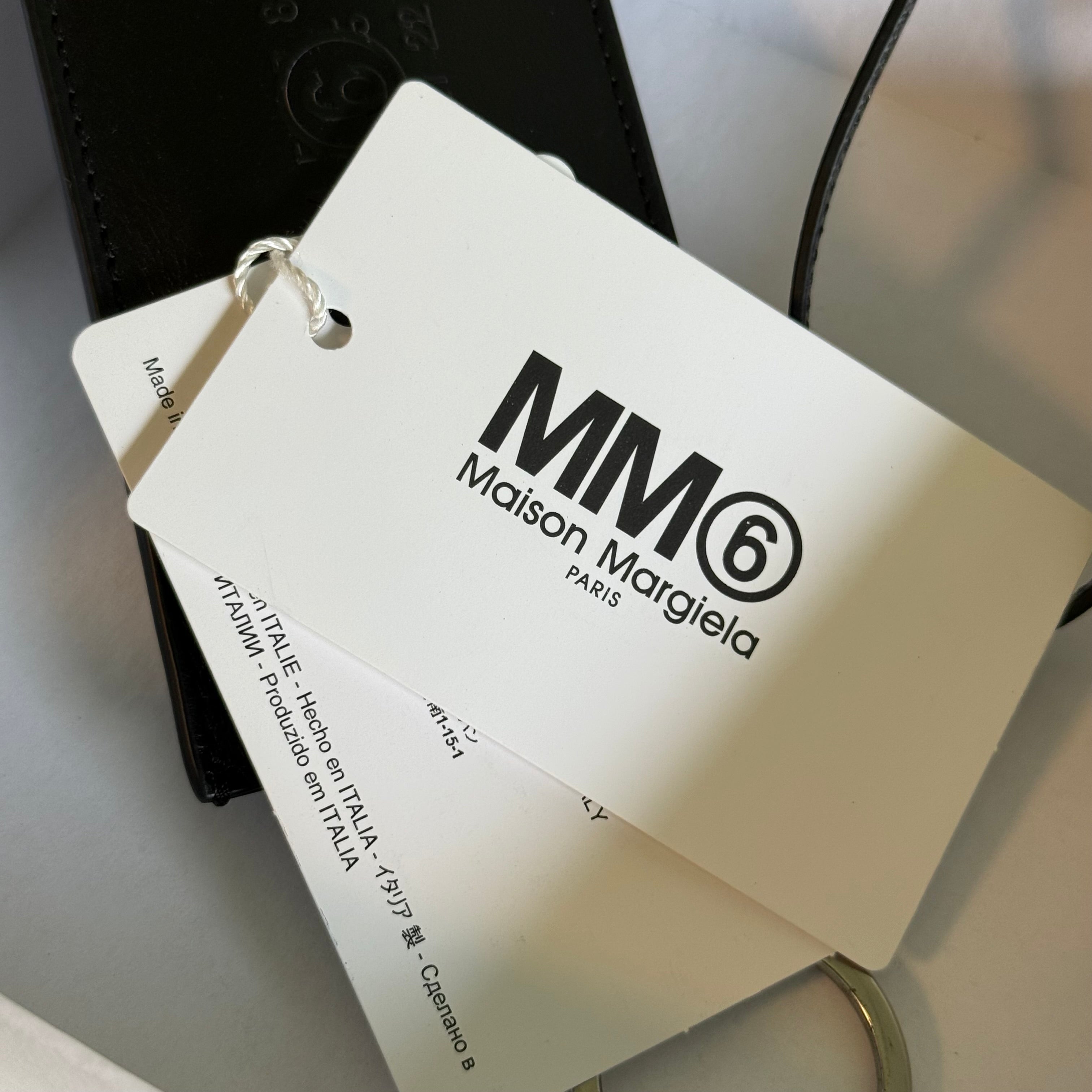 MM6 Maison Margiela Leather Key Tag Holder
