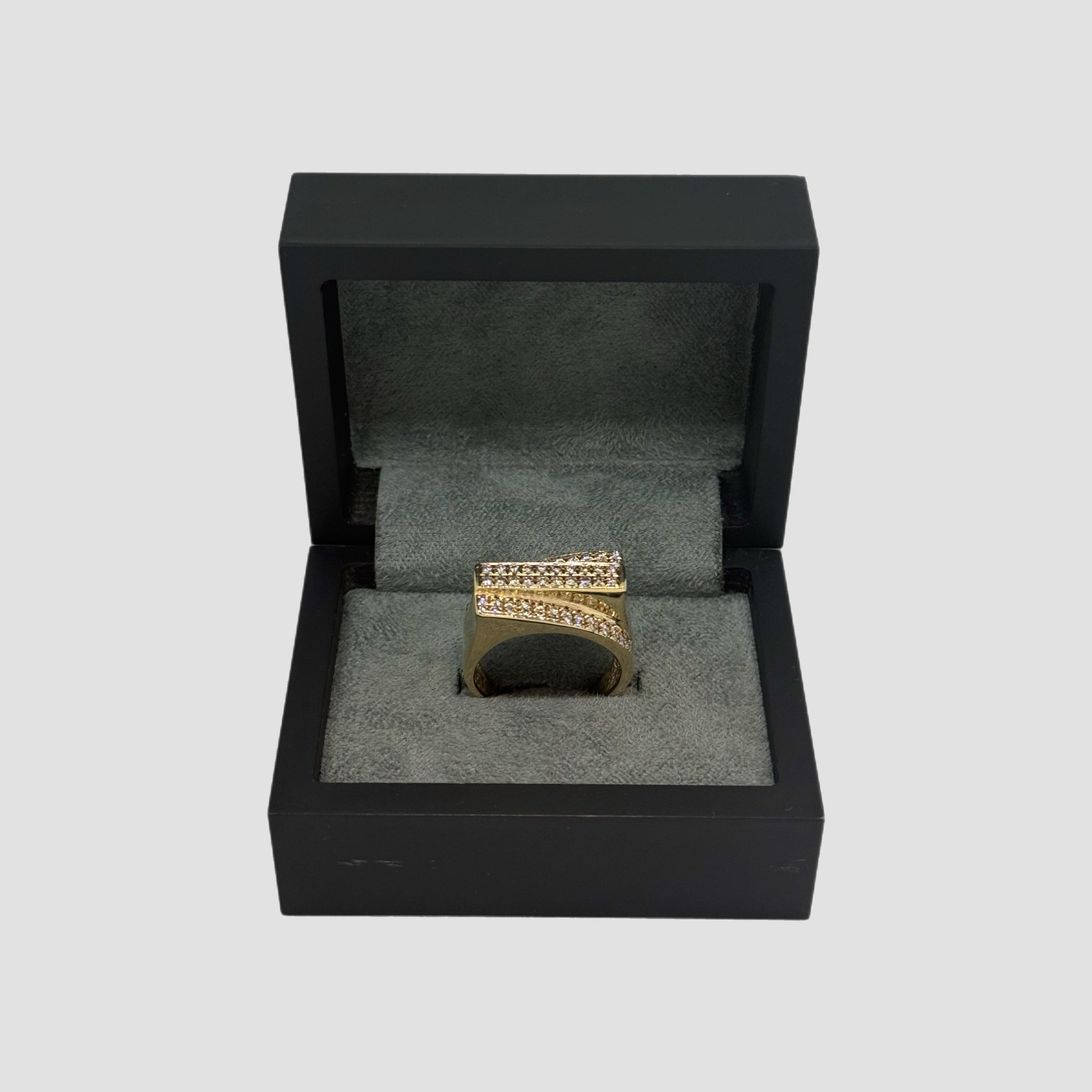 9ct Natural Diamond Pave Set Ring