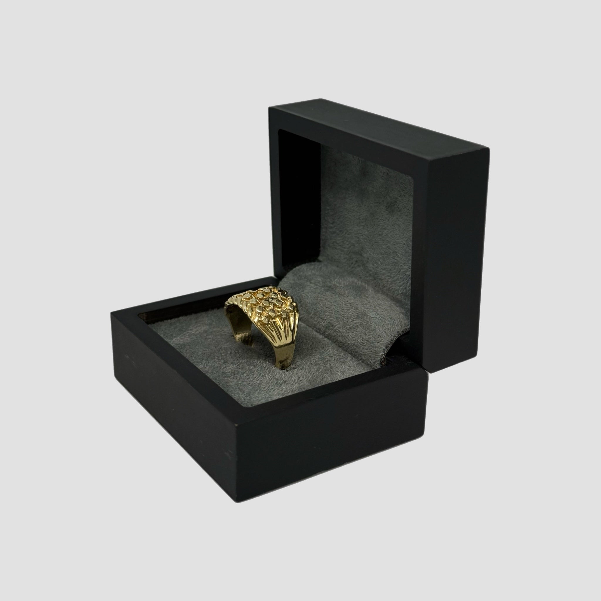 Men's 9ct 4 Row Keeper Ring