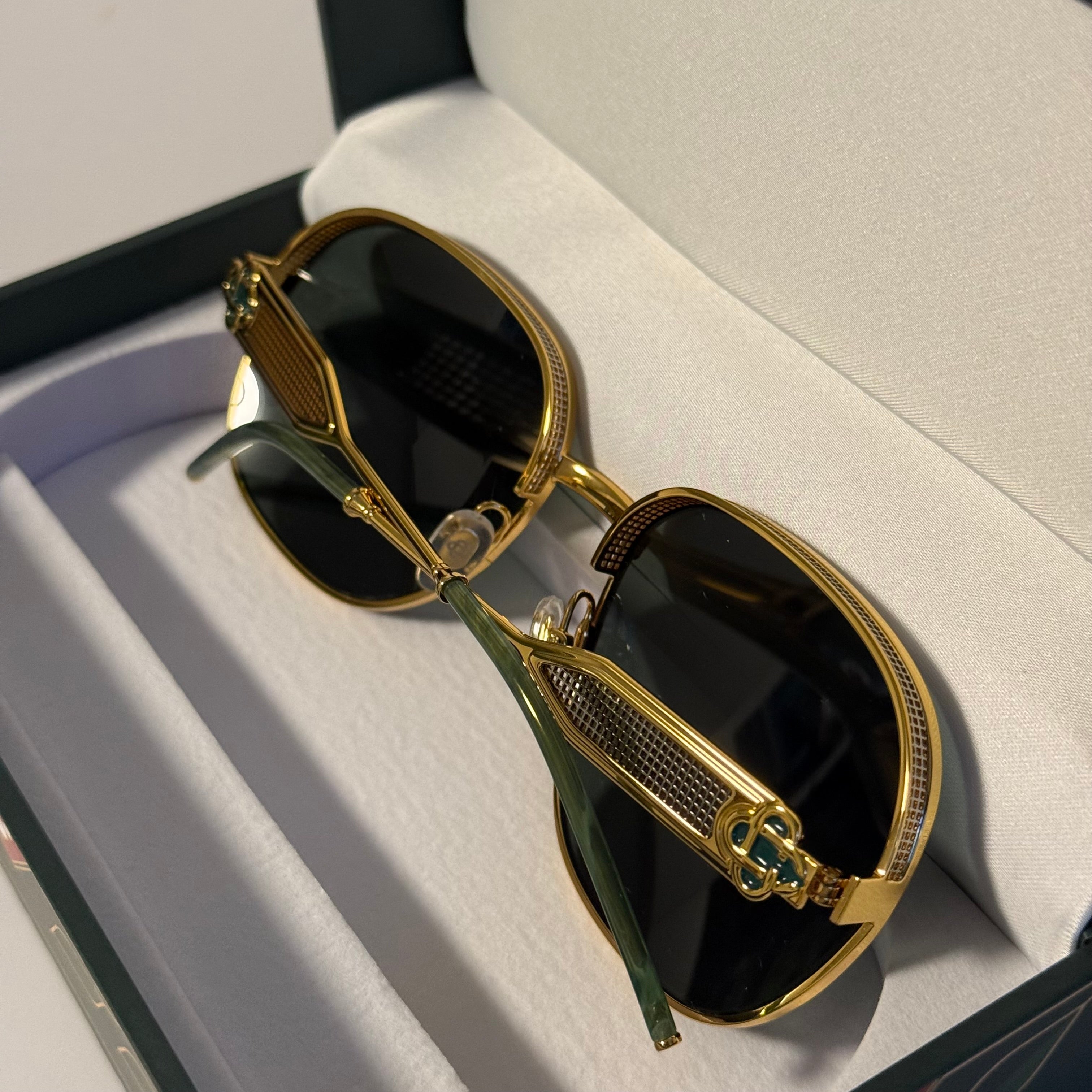 Casablanca Square Metal-frame Sunglasses
