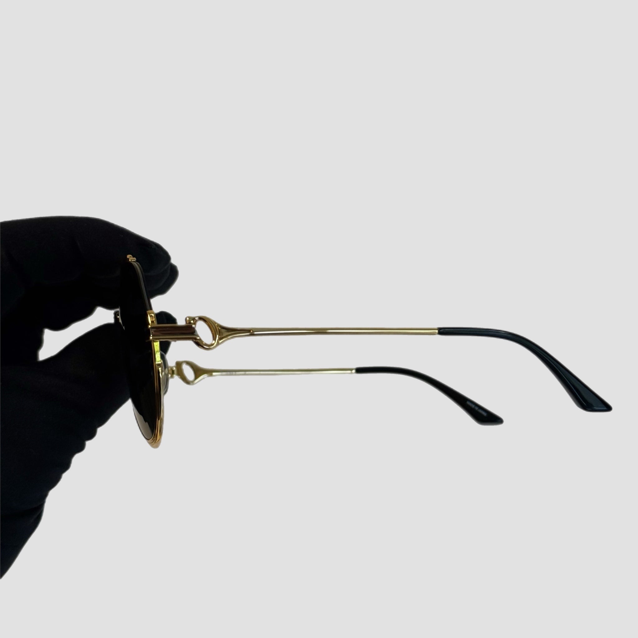 Casablanca Stainless Steel Aviator Sunglasses