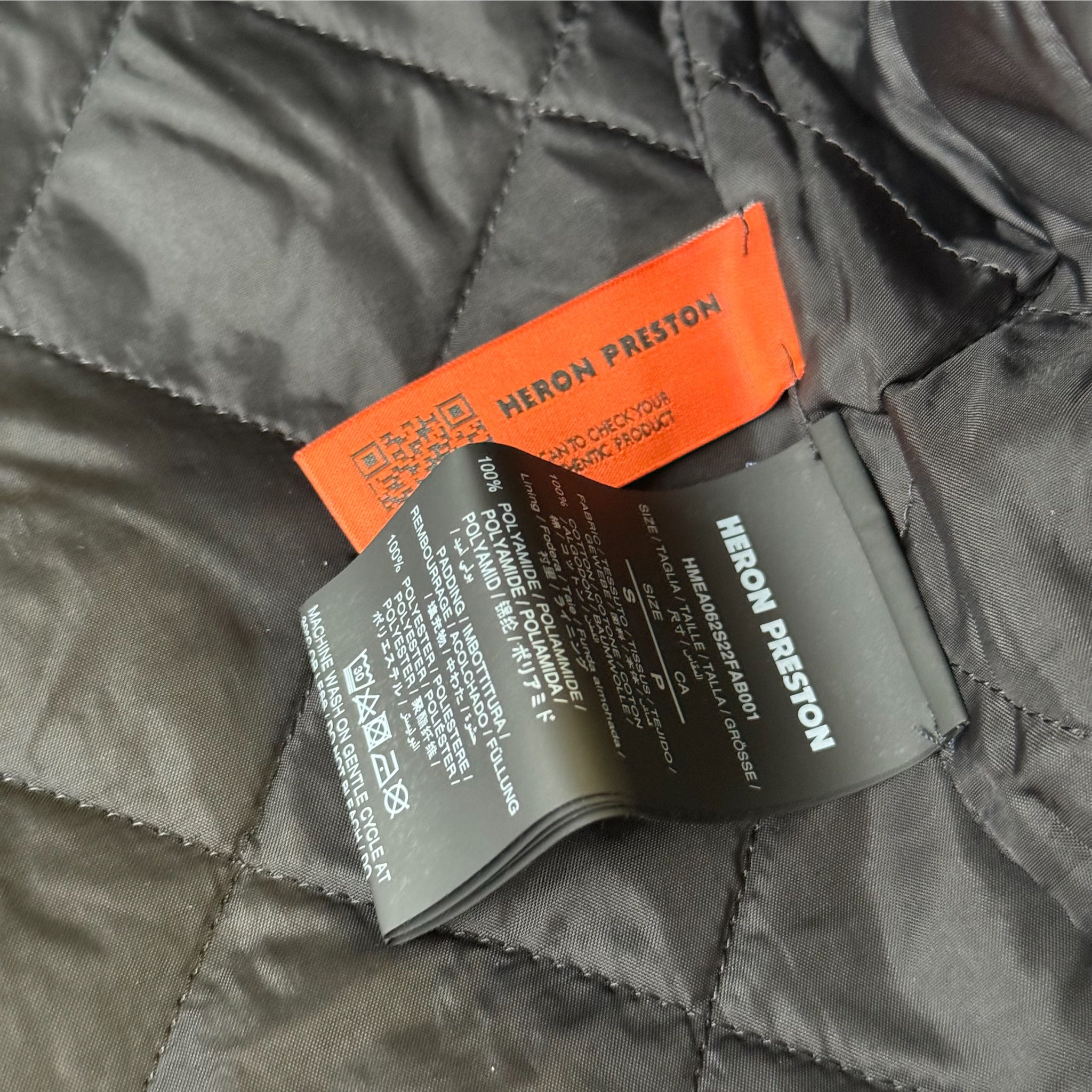 Heron Preston CTNMB Canvas Padded Trucker Jacket