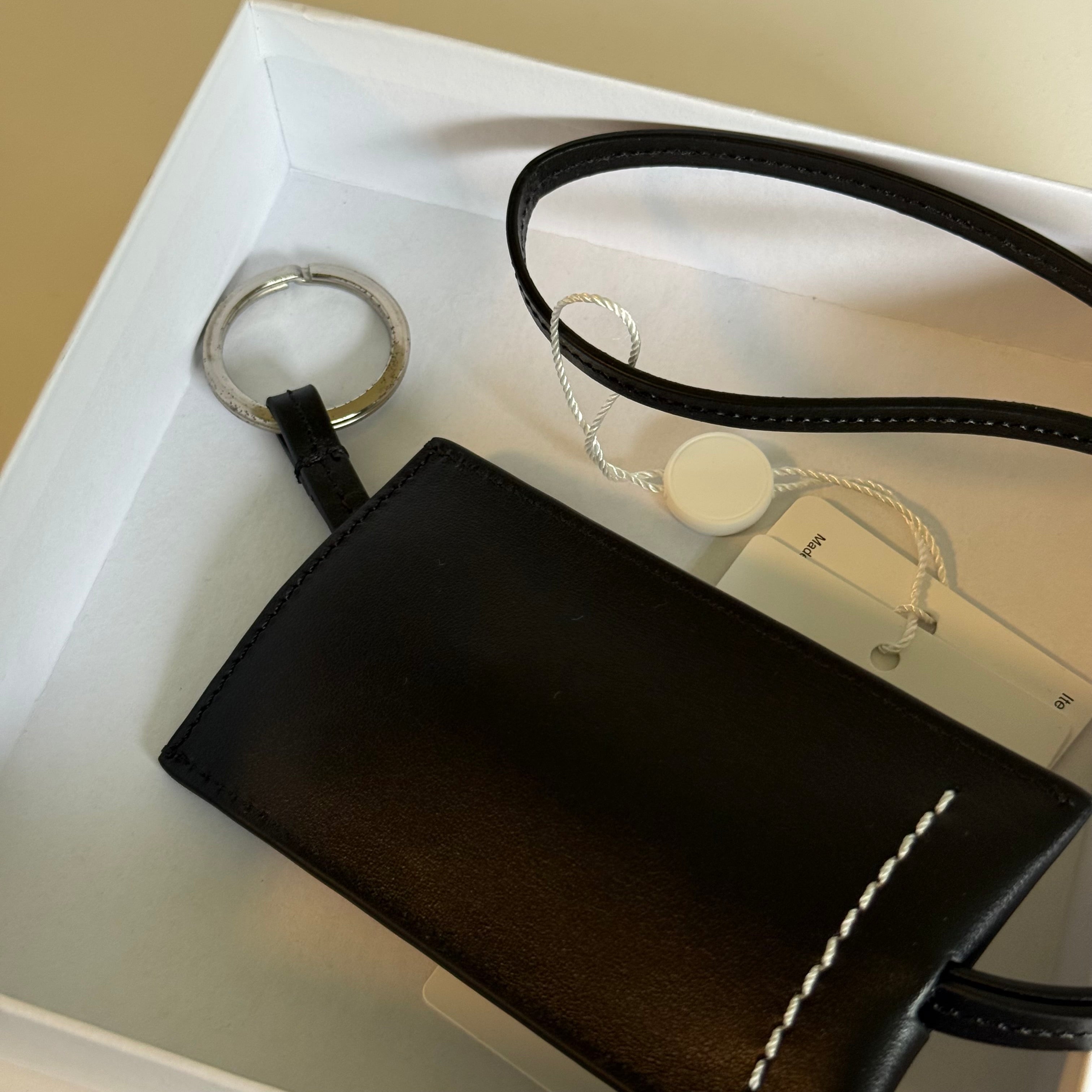 MM6 Maison Margiela Leather Key Tag Holder