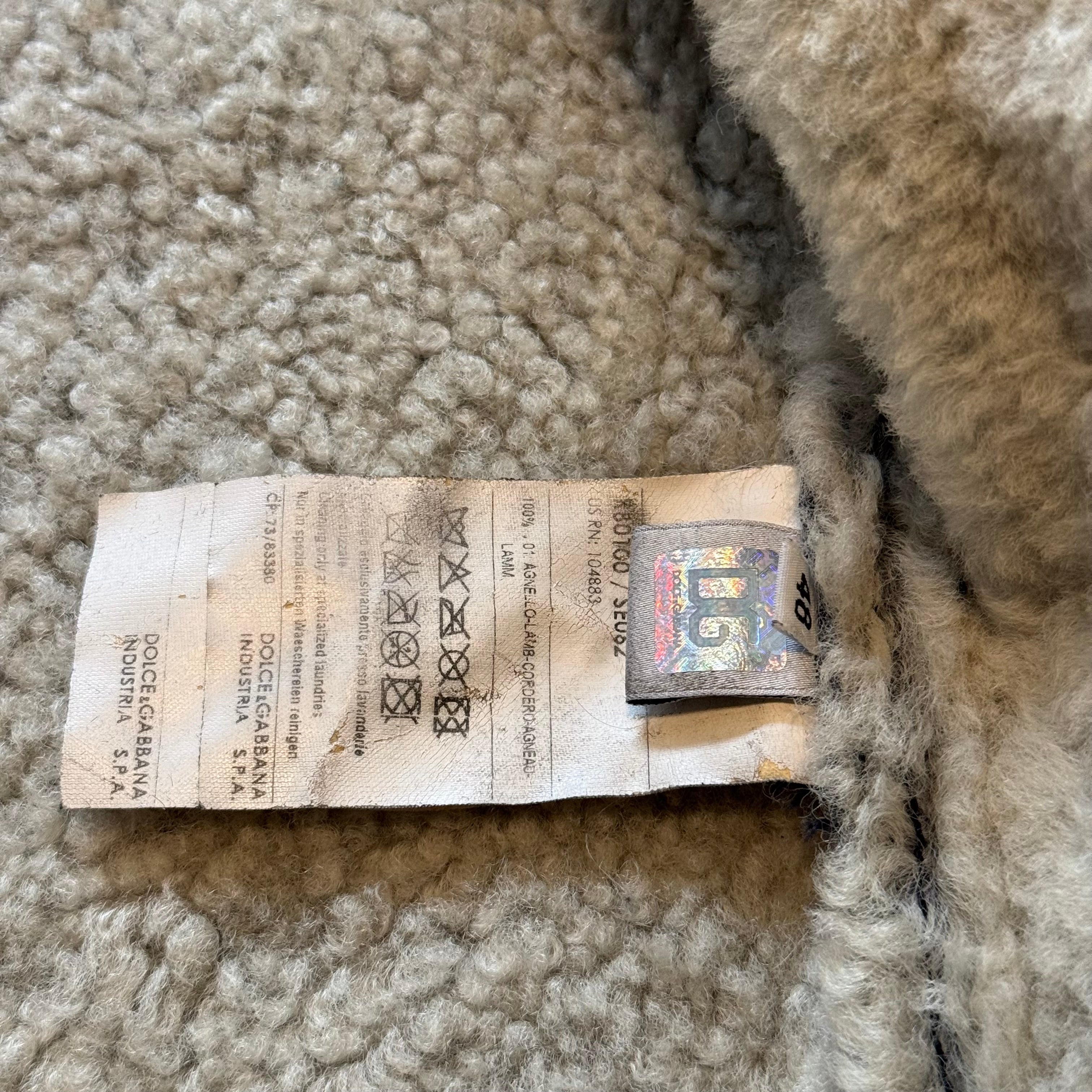 D&G Lambskin Suede Hooded Jacket
