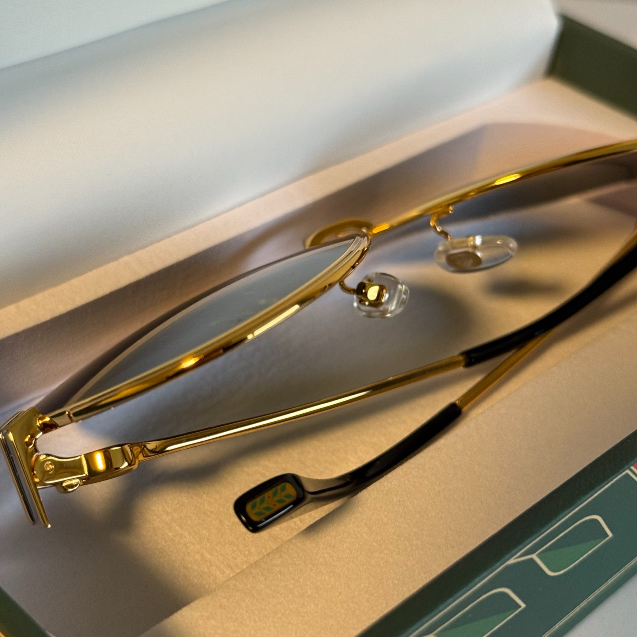 Casablanca Stainless Steel Aviator Sunglasses