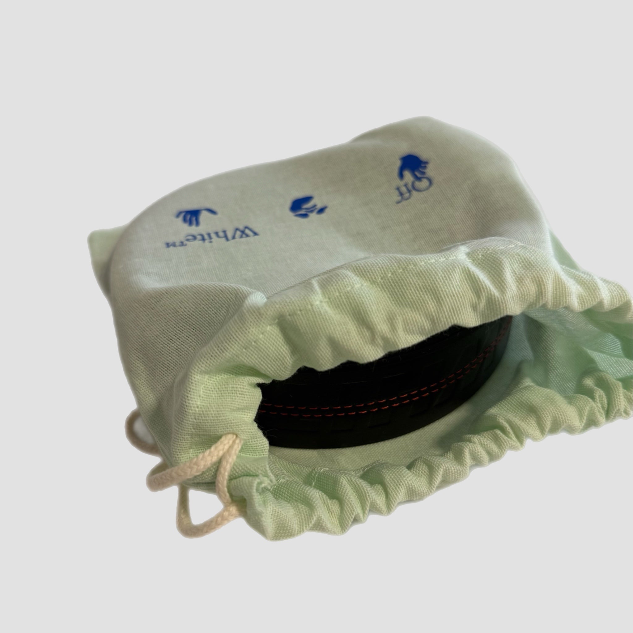 Off-White Black Leather Industrial Belt