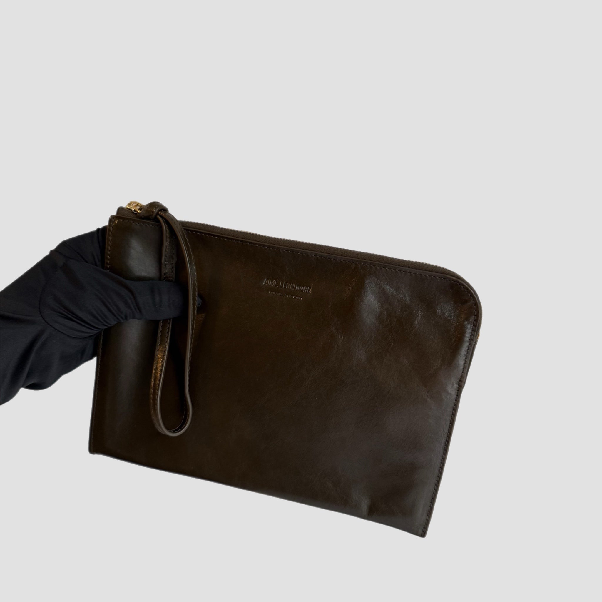 Aime Leon Dore Leather Clutch Pouch