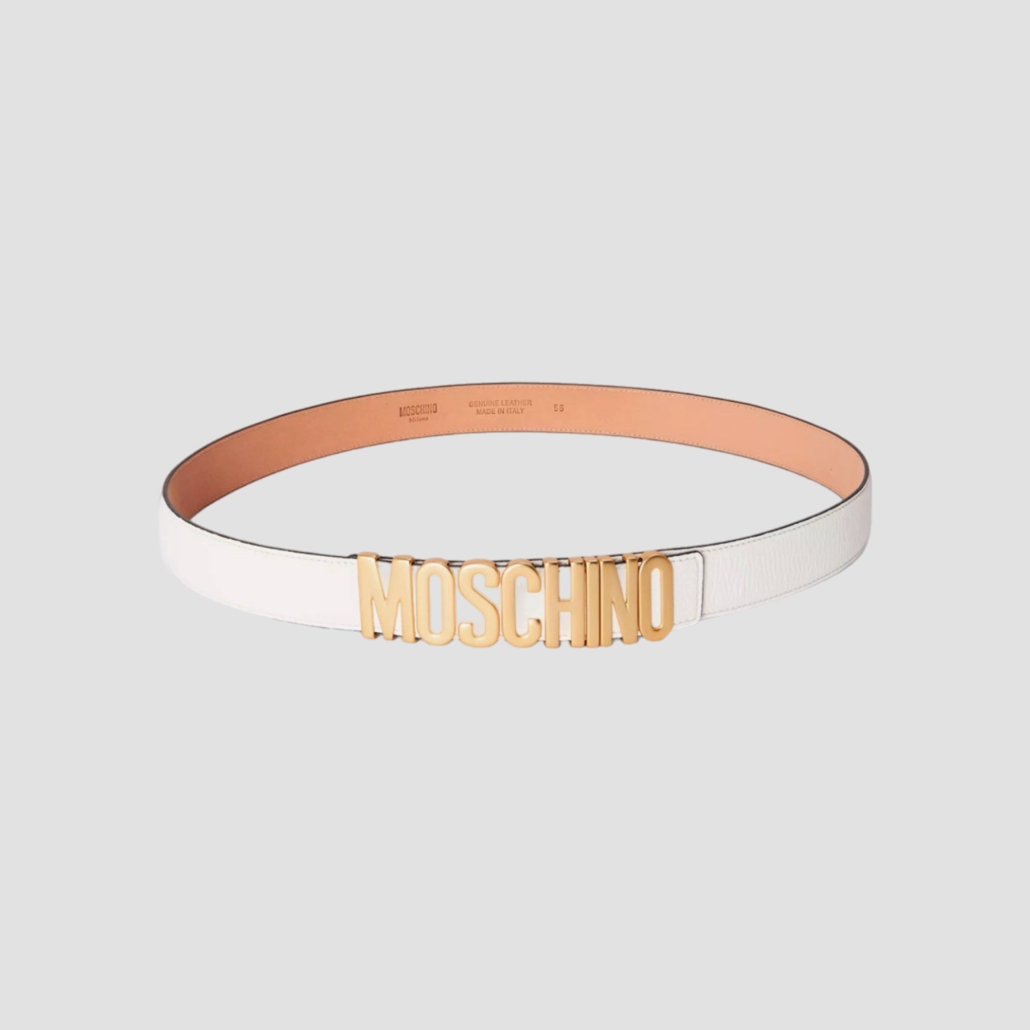 Moschino Leather Belt Size 54