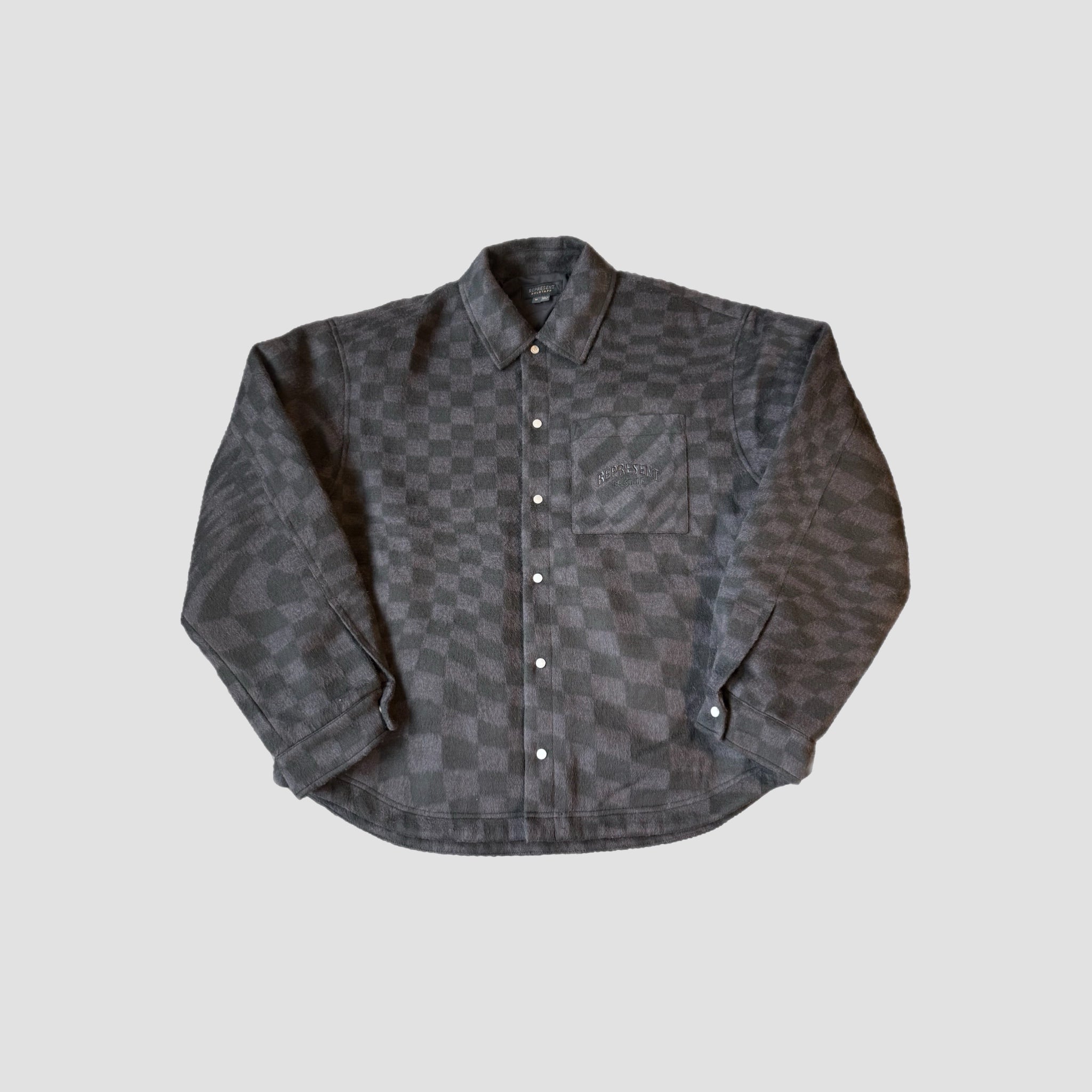 Represent X Belstaff Checkerboard Wool Overshirt/Jacket