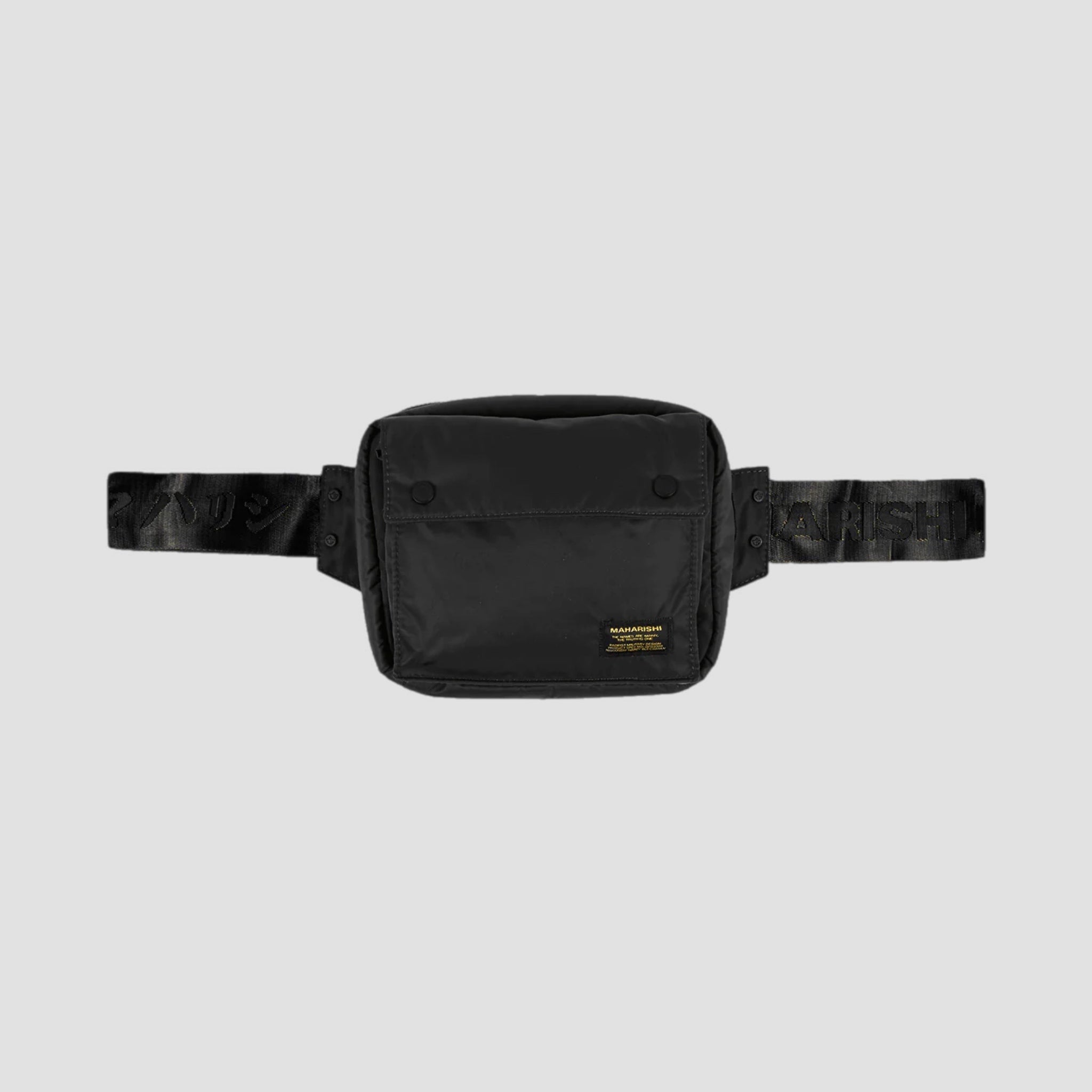 Maharishi Mini Travel Waist Bag Black