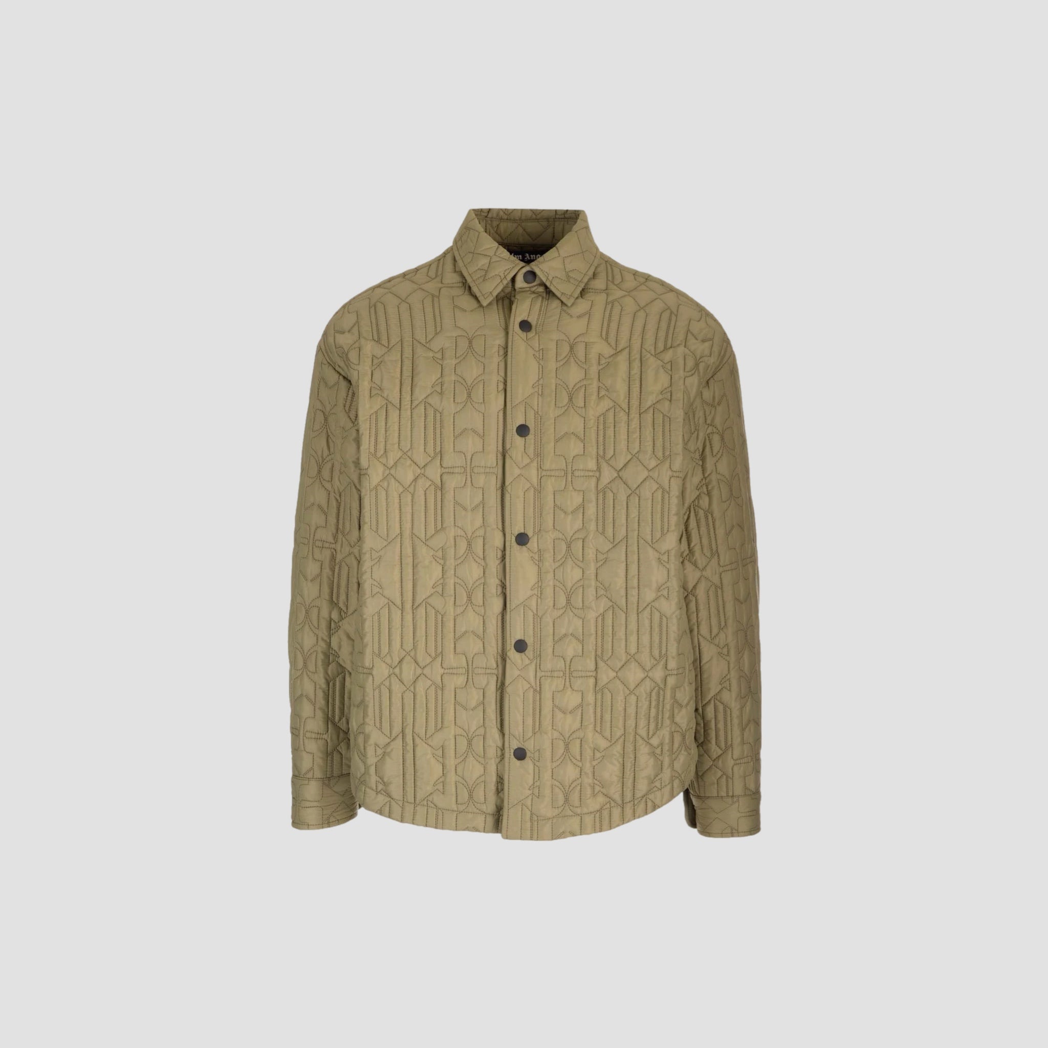 Palm Angels Monogram Quilted Shirt Jacket
