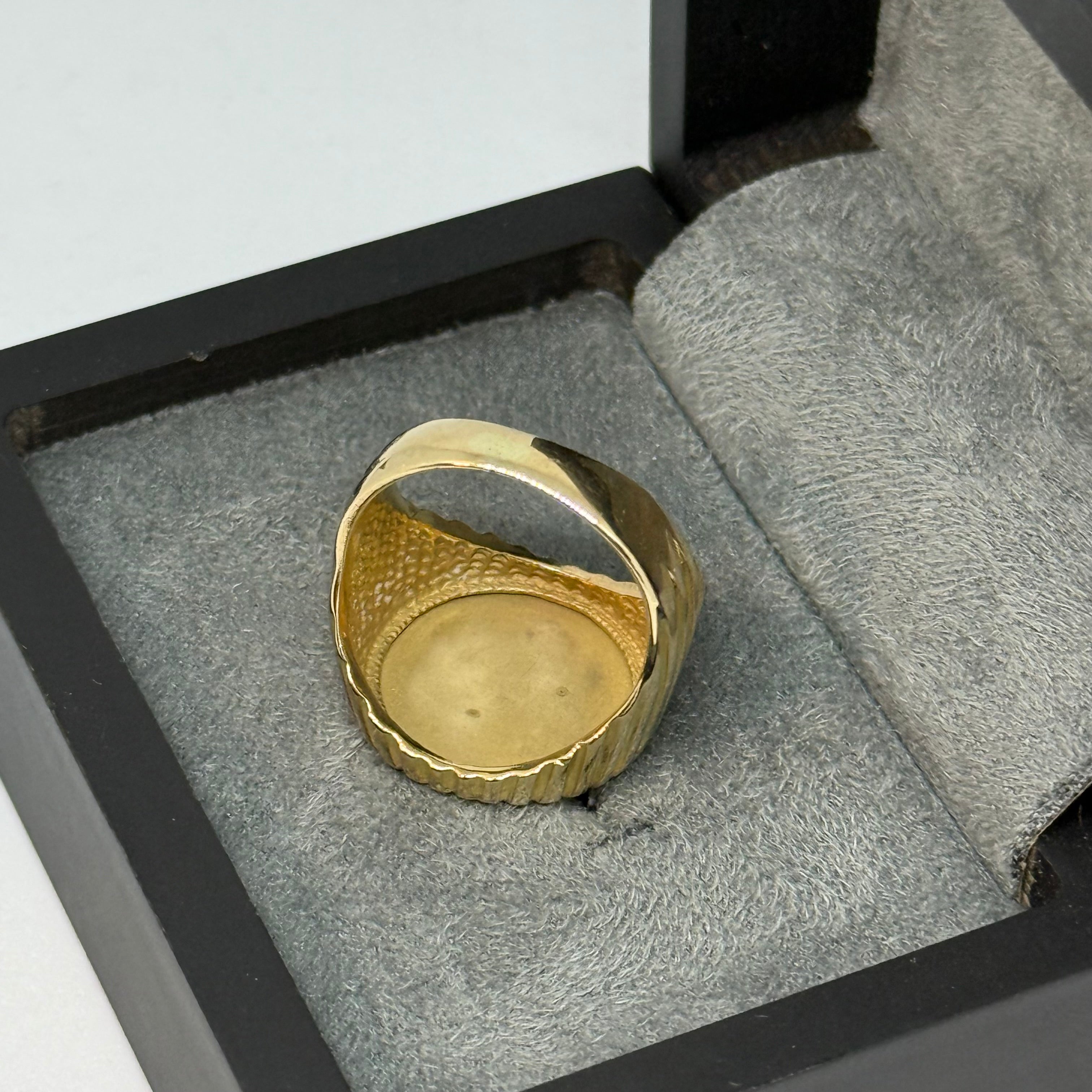 9ct St Christopher Coin Ring