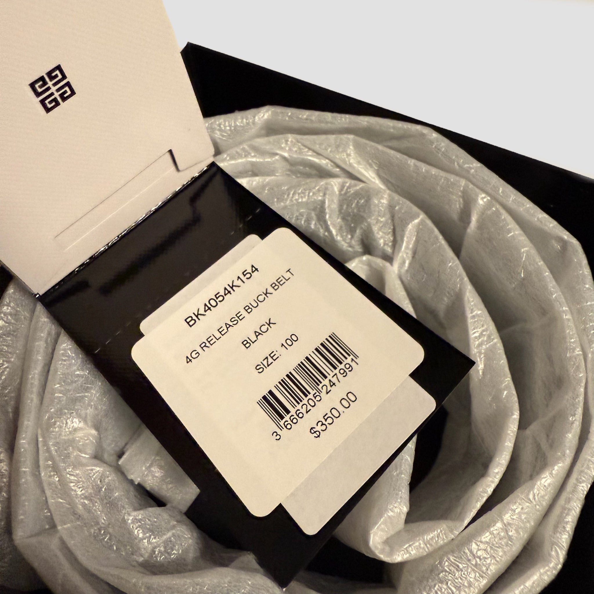 Givenchy 4G Release buckle belt in leather