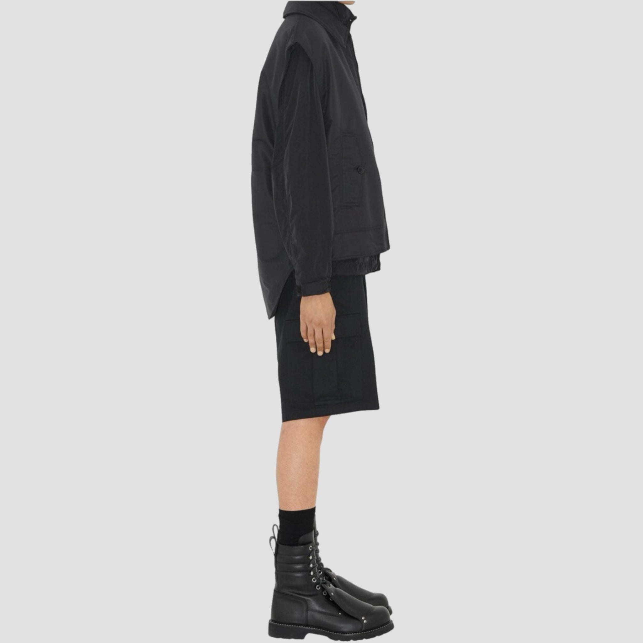 Burberry Logo Detail Cotton Cargo Shorts