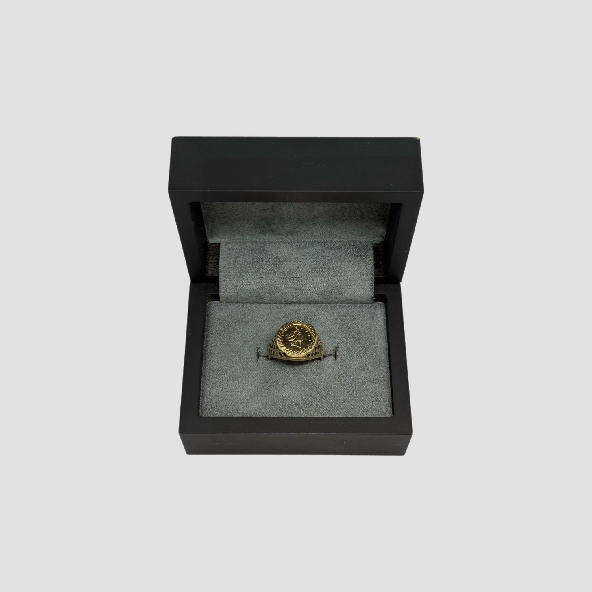 9ct Lapis Lazuli Full Sovereign Ring