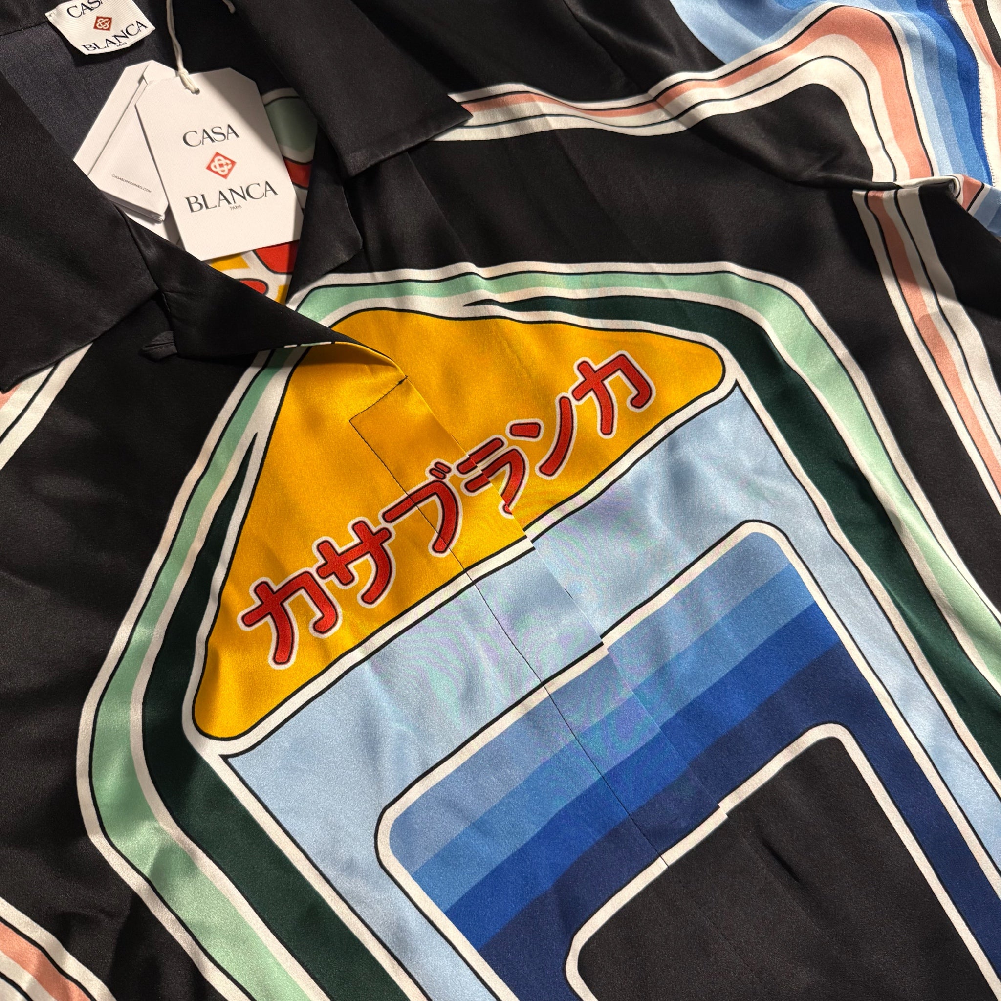 Casablanca Graphic Mountain Silk Shirt