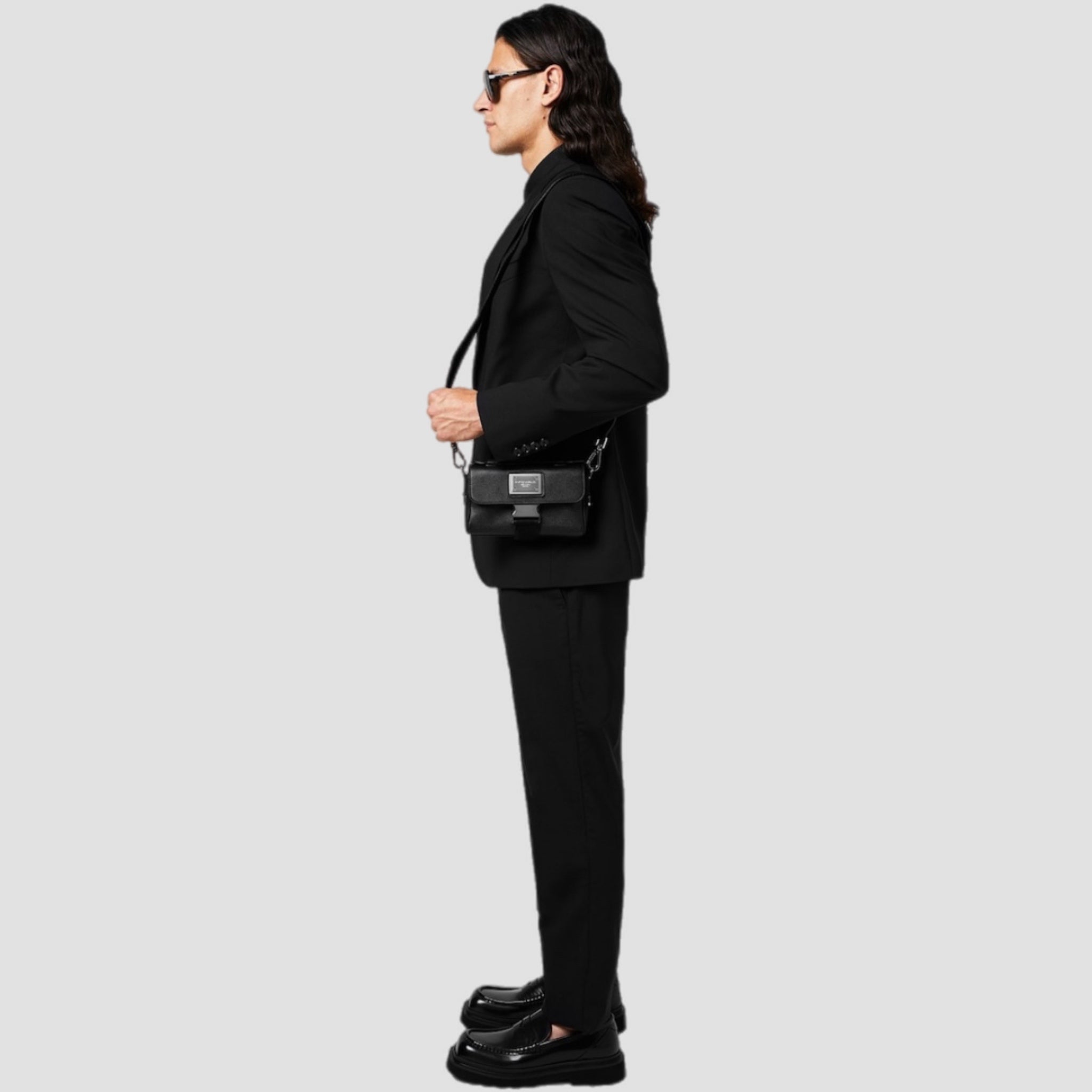 D&G Black Slim Fit Three Piece Suit