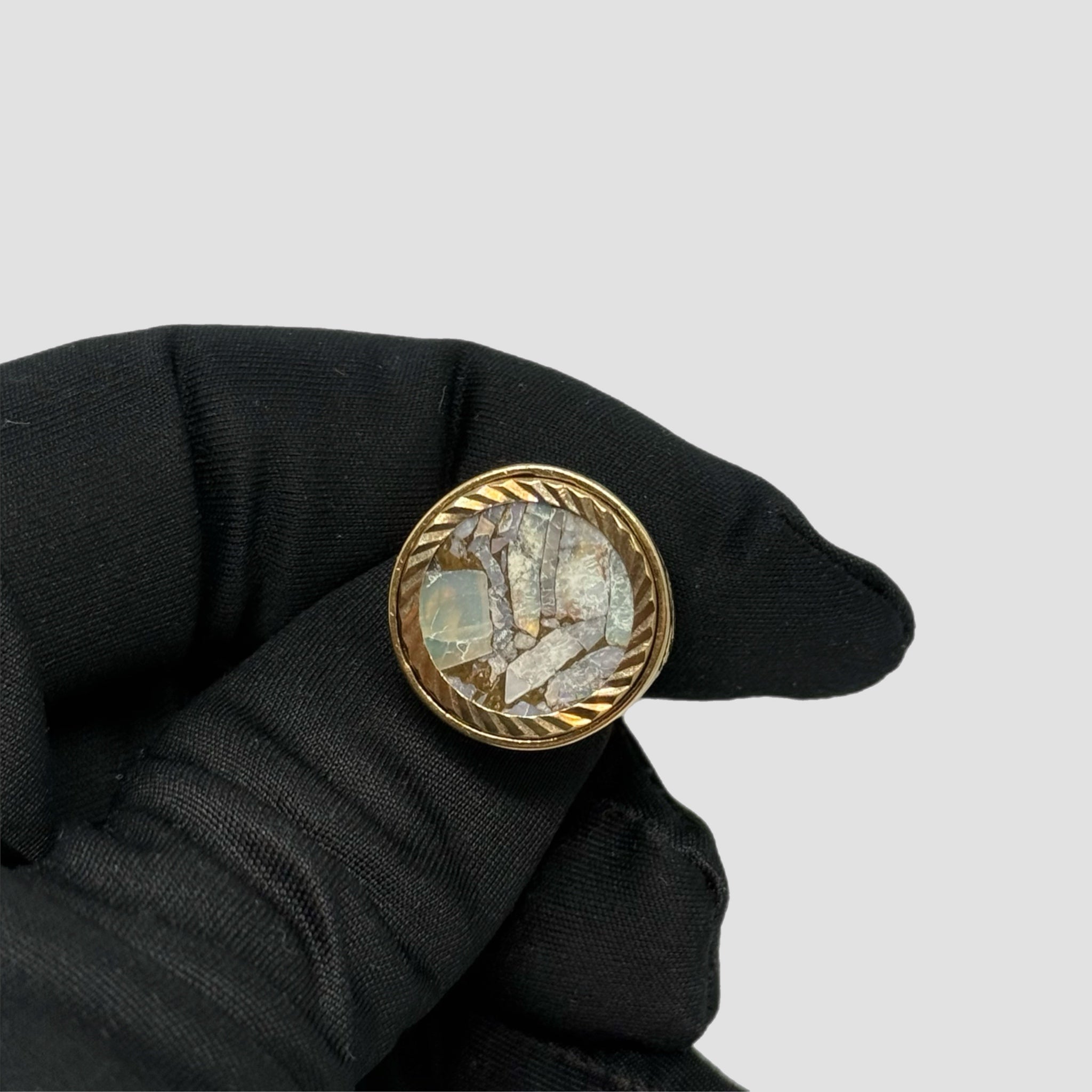 9ct Stone 1/10 Krugerrand Ring